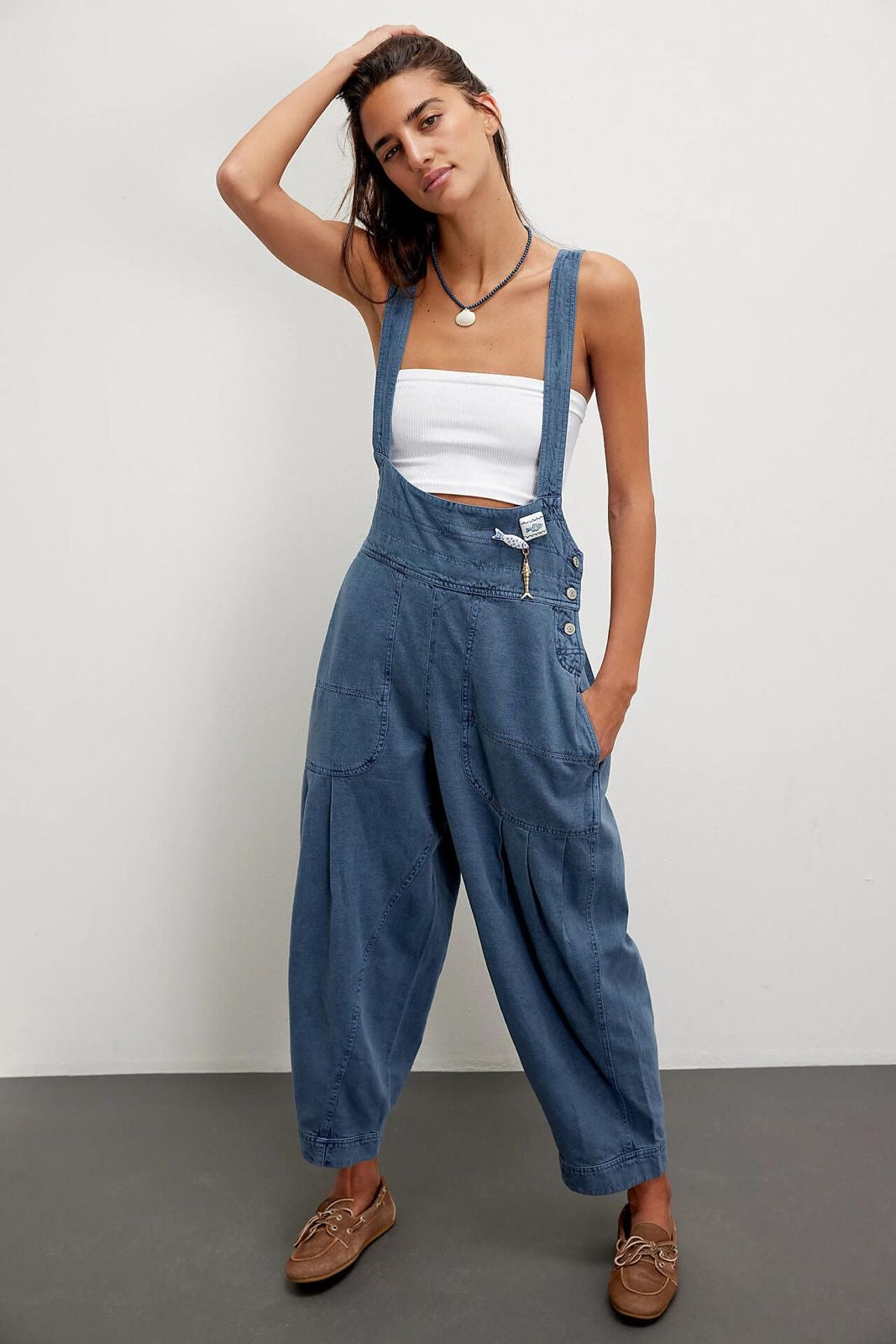 Zena Blue Denim Overalls