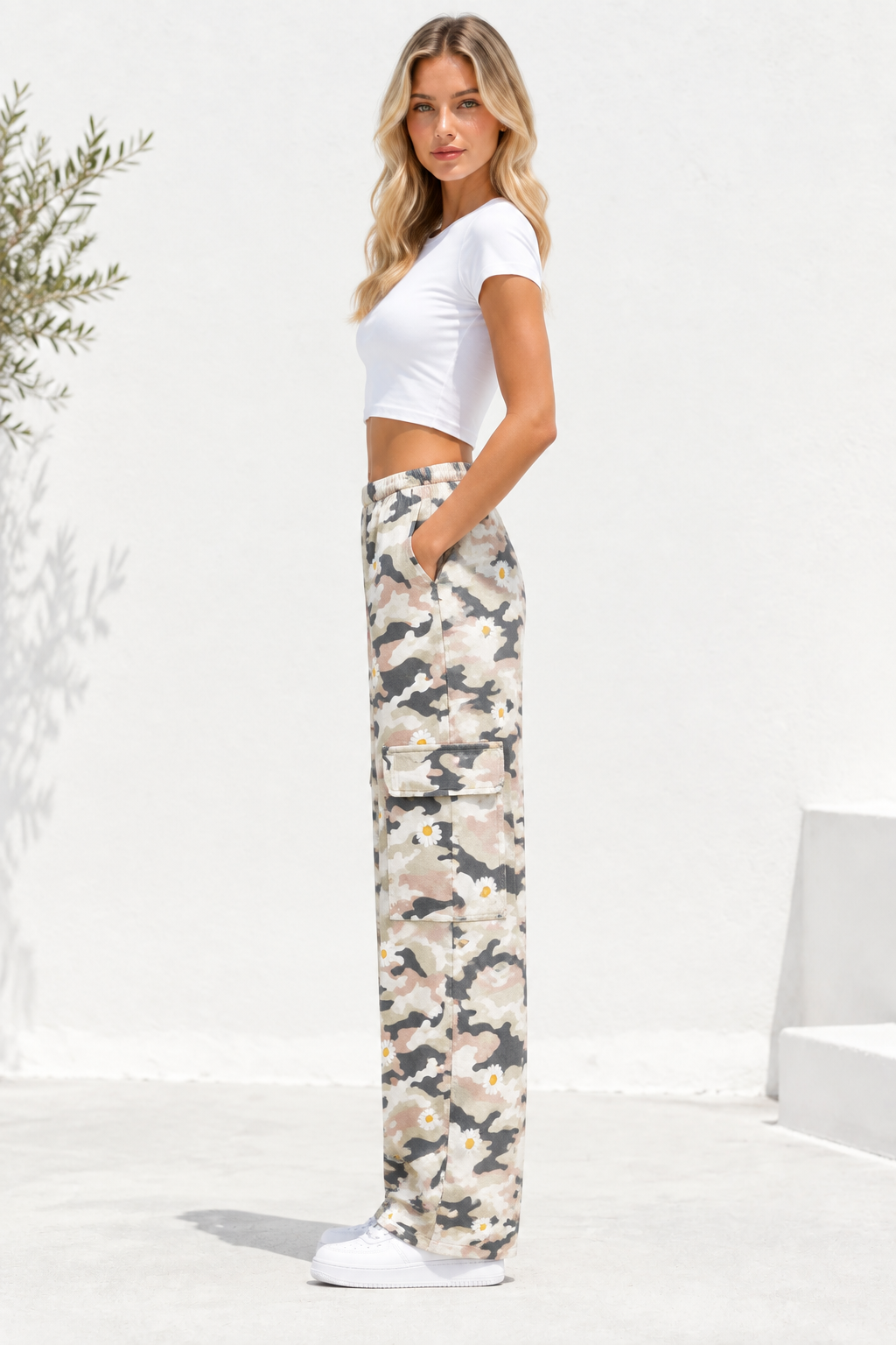 Daisy Camo Pocket Pants