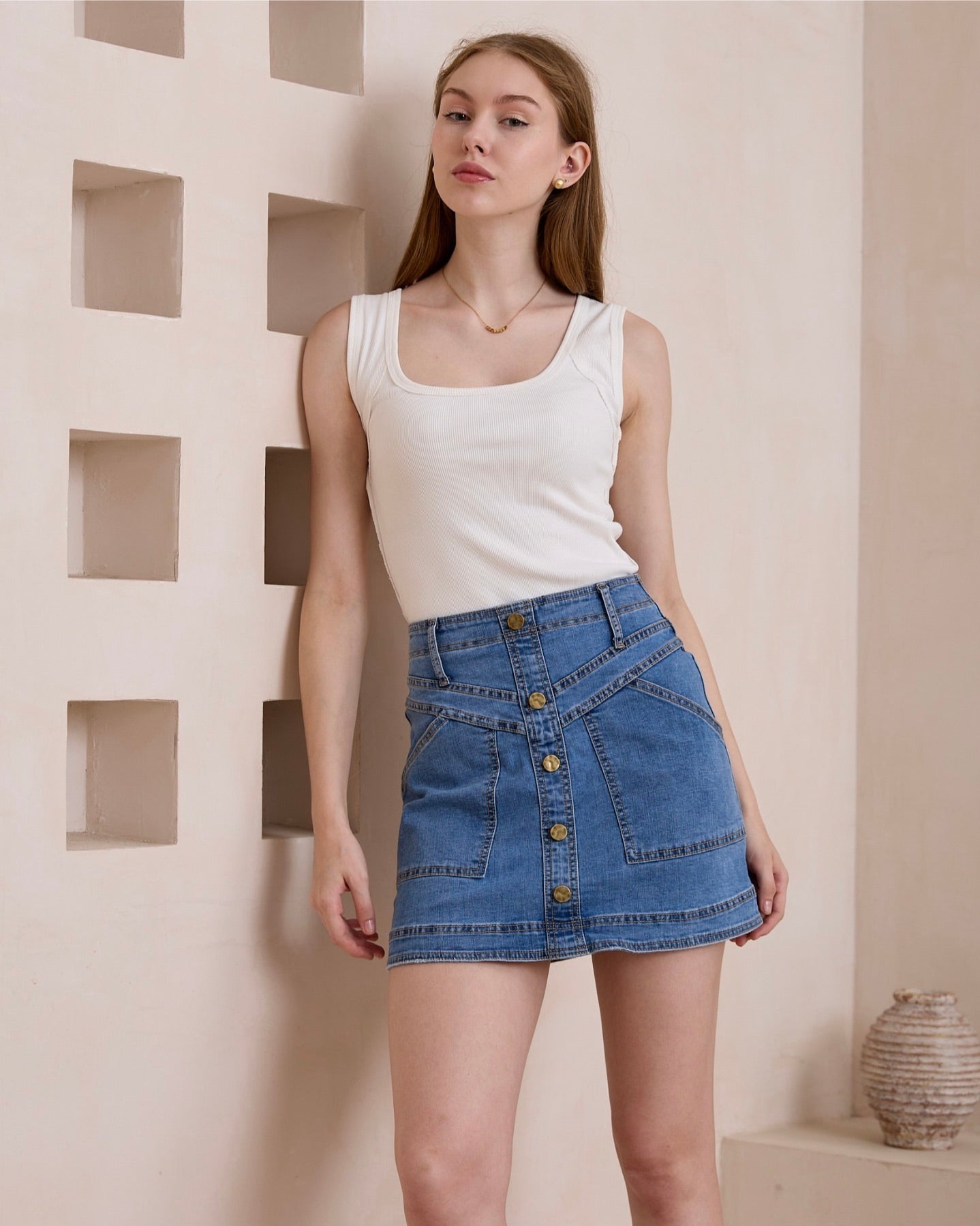 Taya Denim Skirt