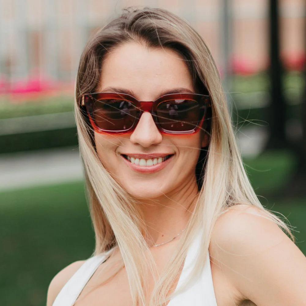 SOEK ZAHRA AUBURN SUNGLASSES