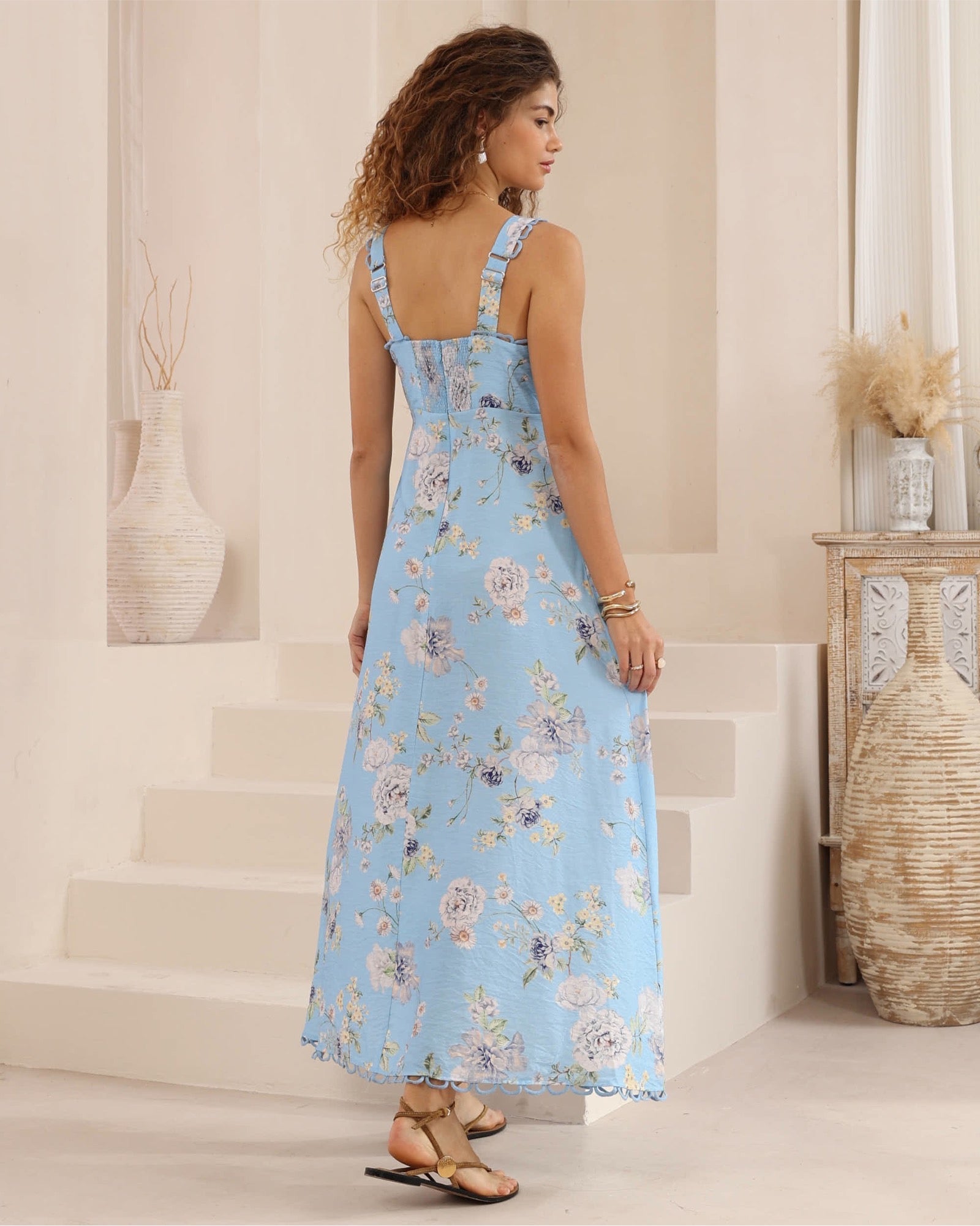 Lanna Lace Edge Maxi Dress