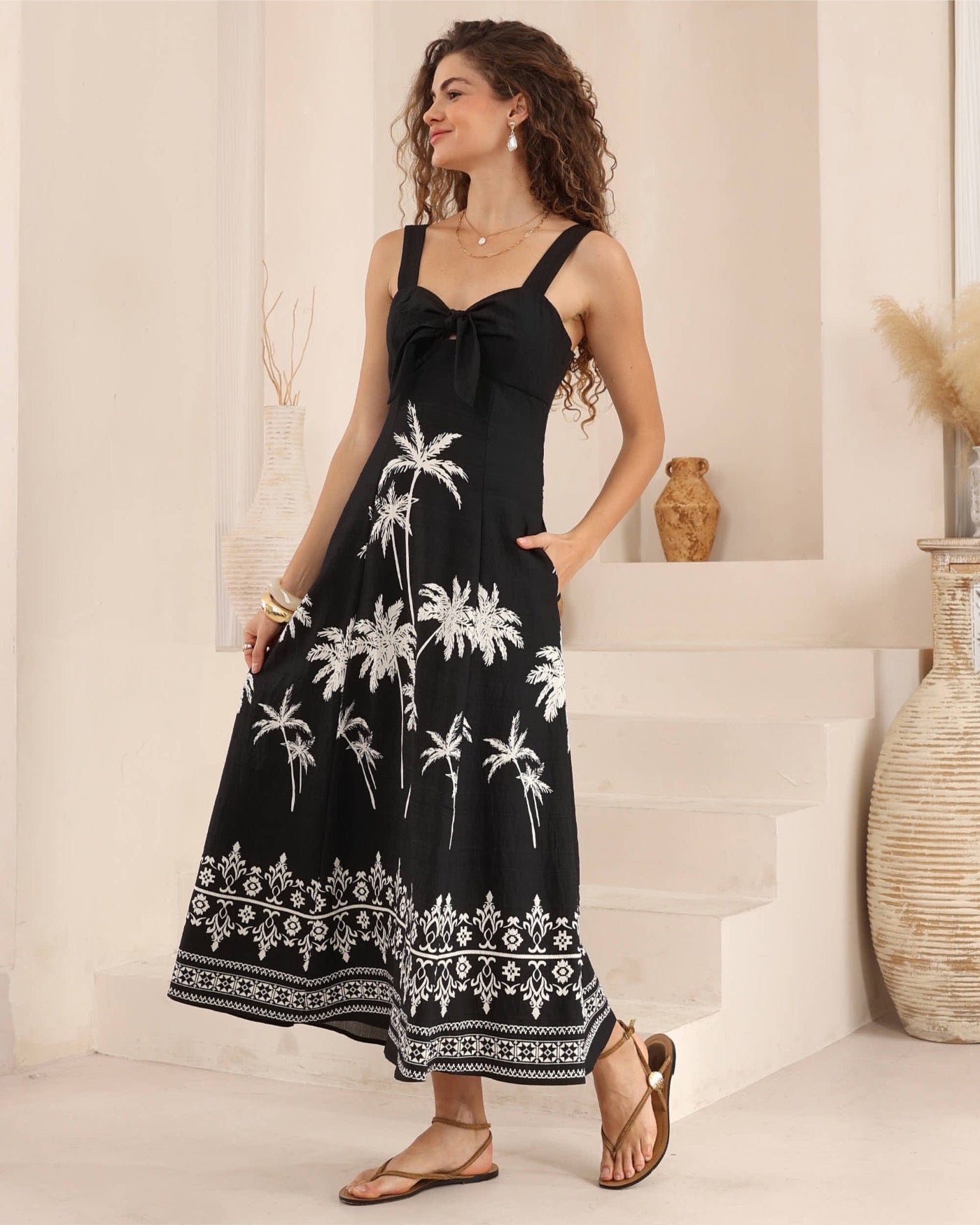 Palm Breeze Maxi Dress
