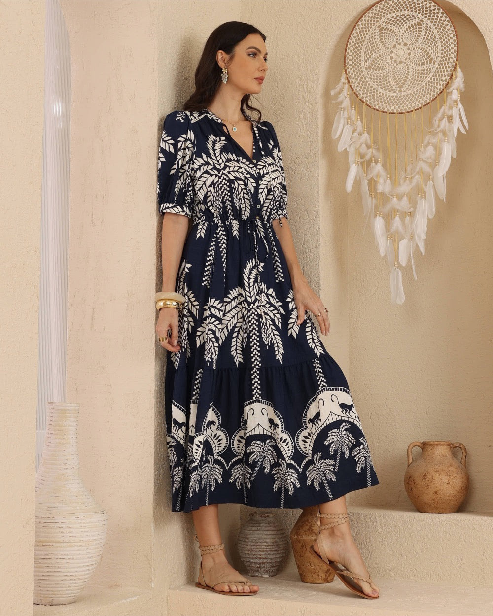 Midnight Safari Maxi Dress
