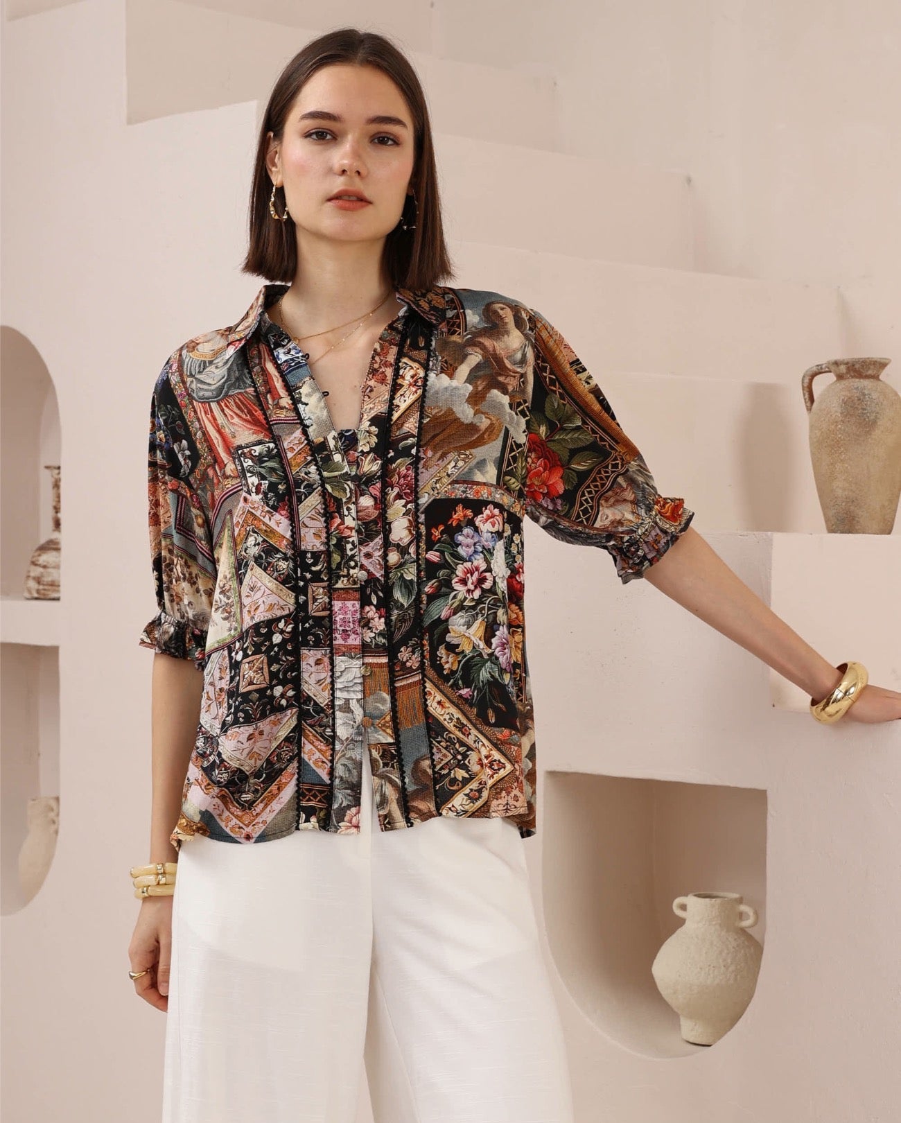 Angel Postcard Blouse