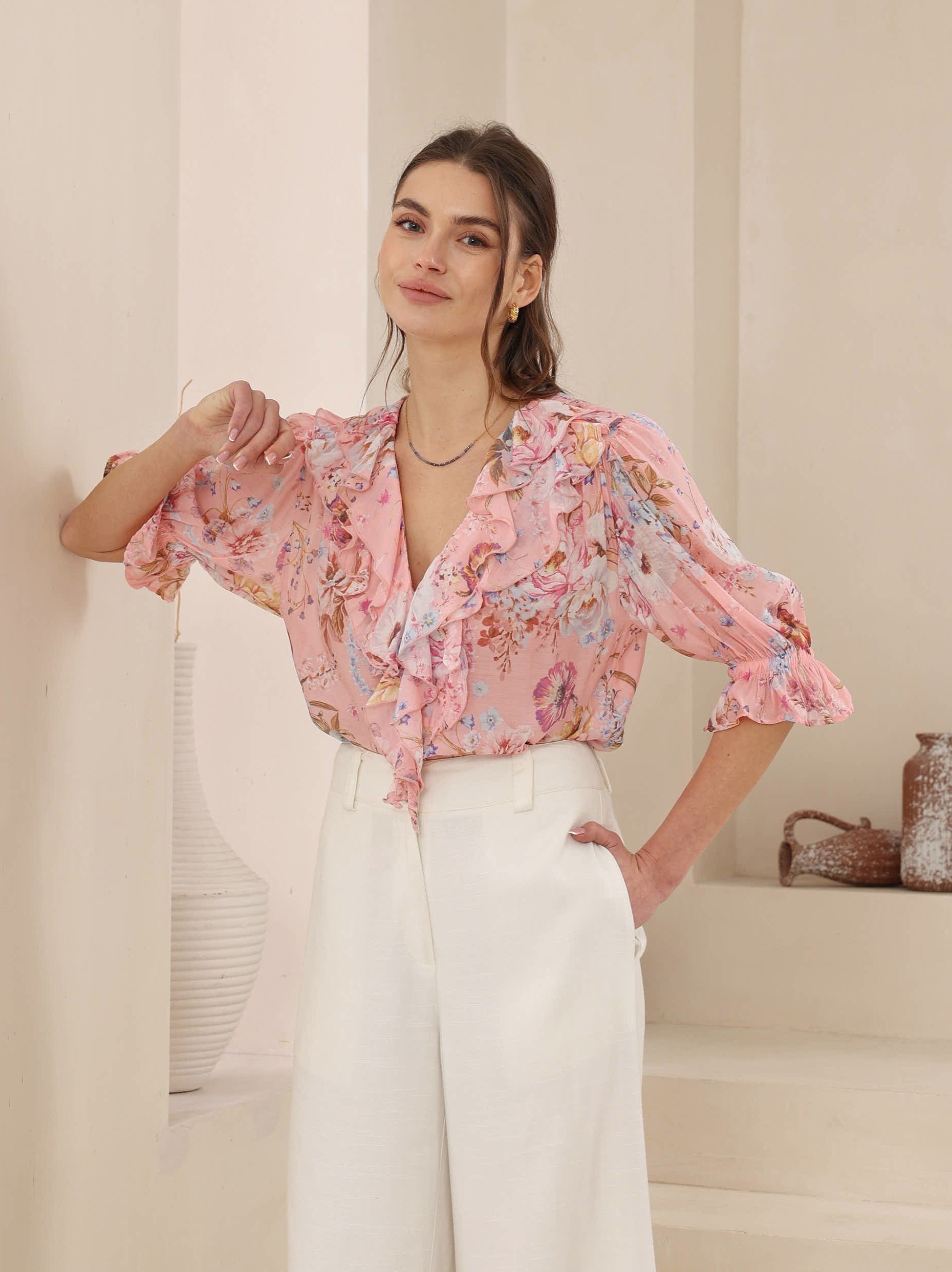 Abigail Frill Top