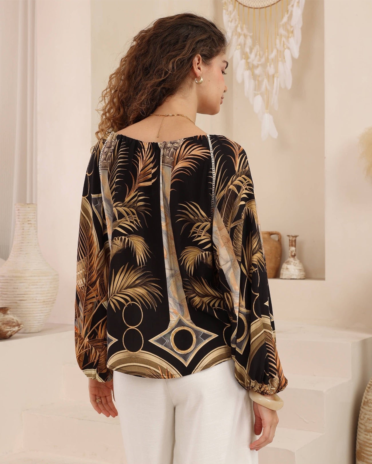 Midnight Palms Top