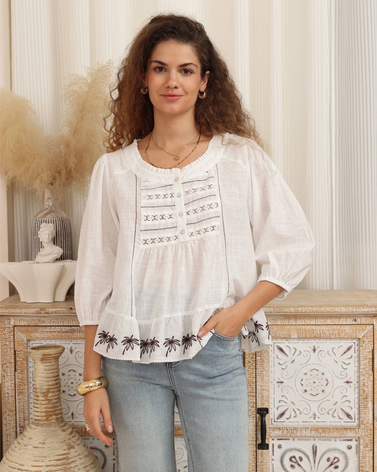 Winslet Lace Detail Top