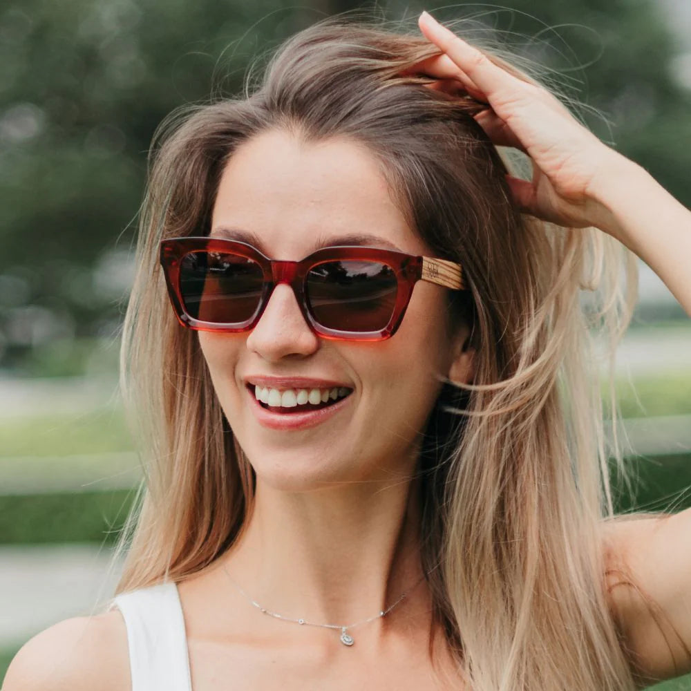 SOEK ZAHRA AUBURN SUNGLASSES