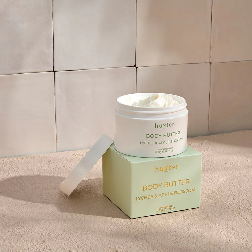 200gm Body Butter - Lychee & Apple Blossom (Green)