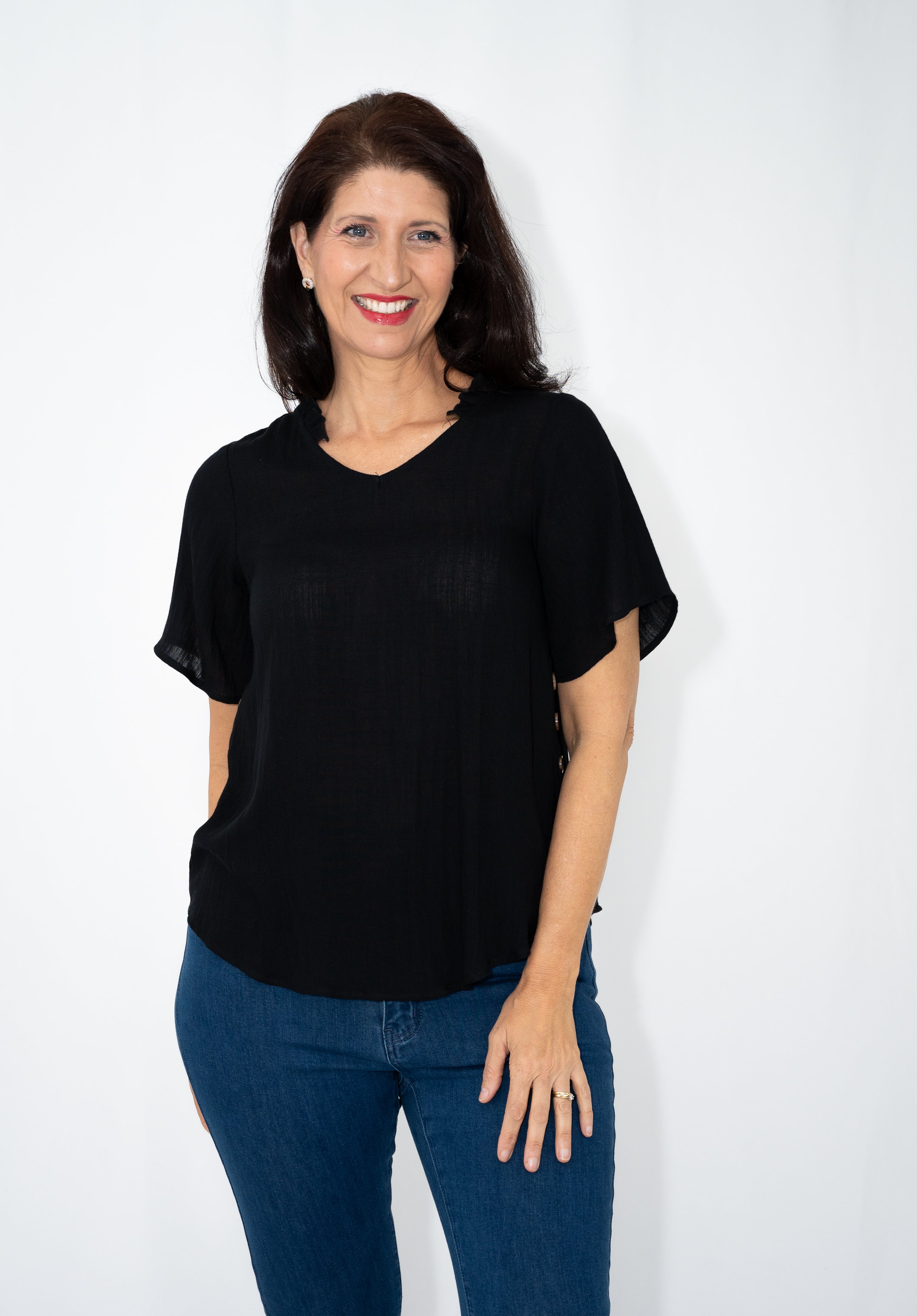 Milli Button Side Top