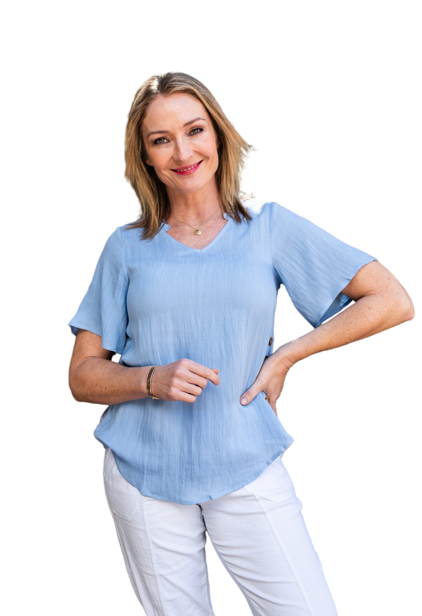 Milli Button Side Top