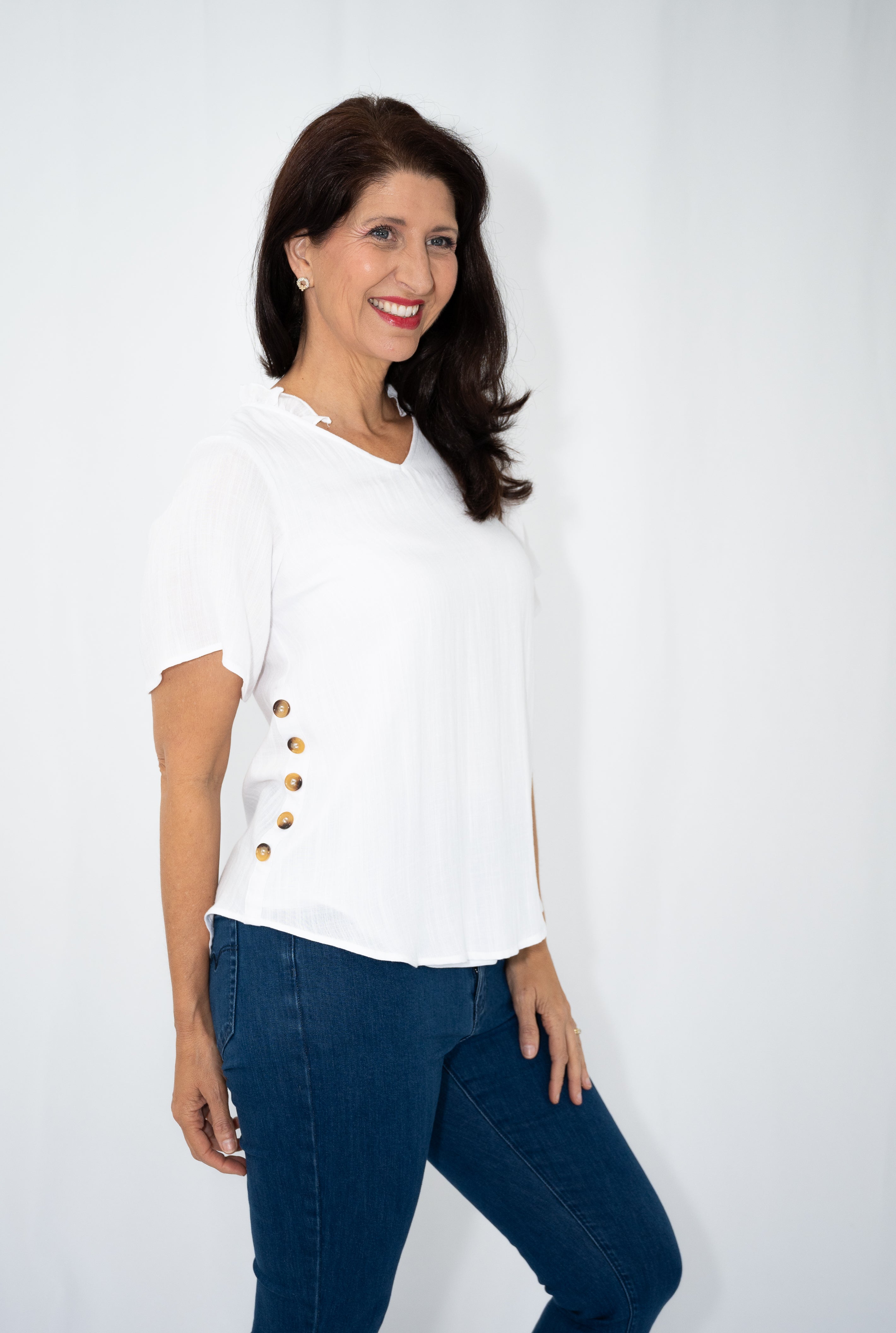 Milli Button Side Top