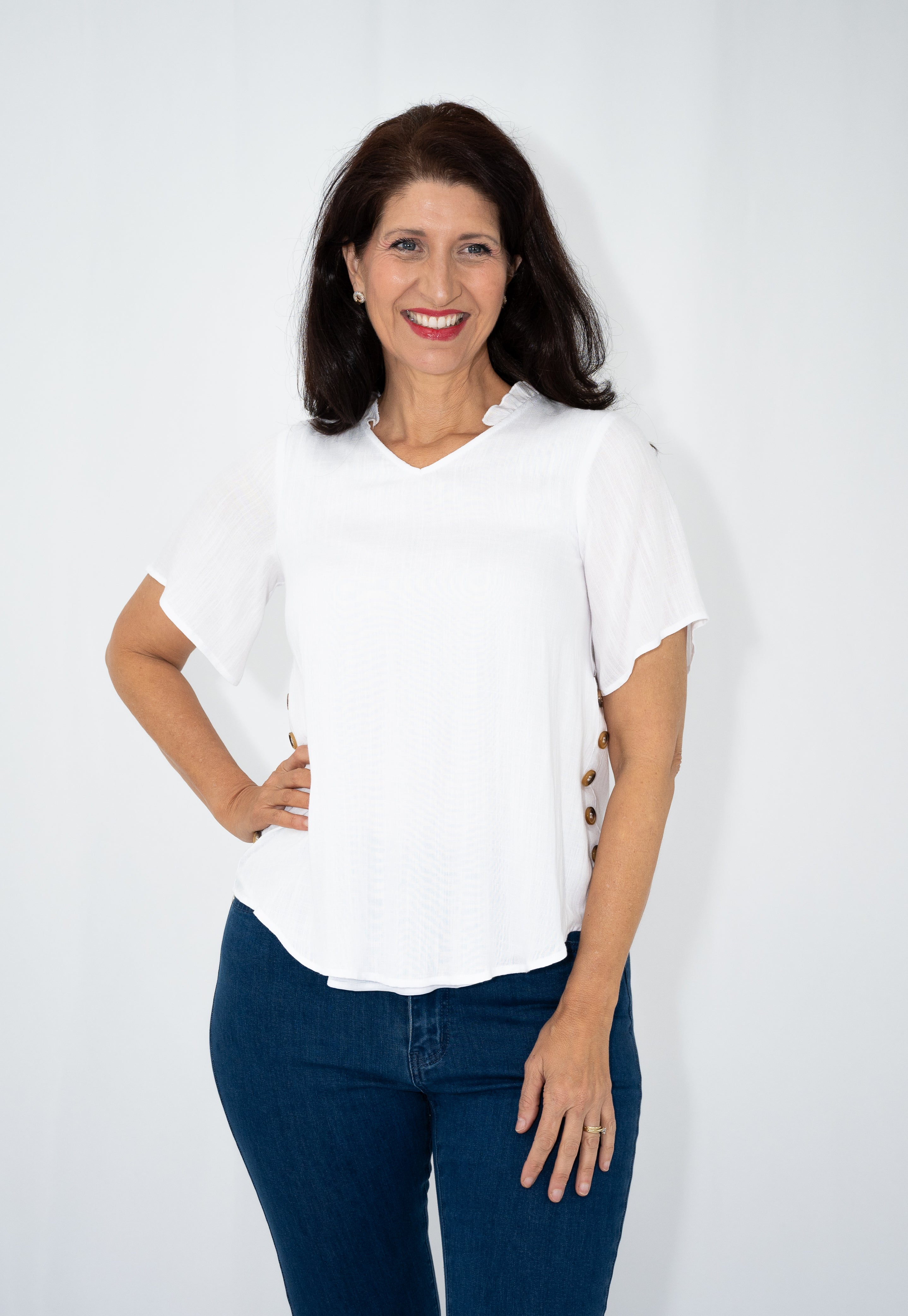 Milli Button Side Top