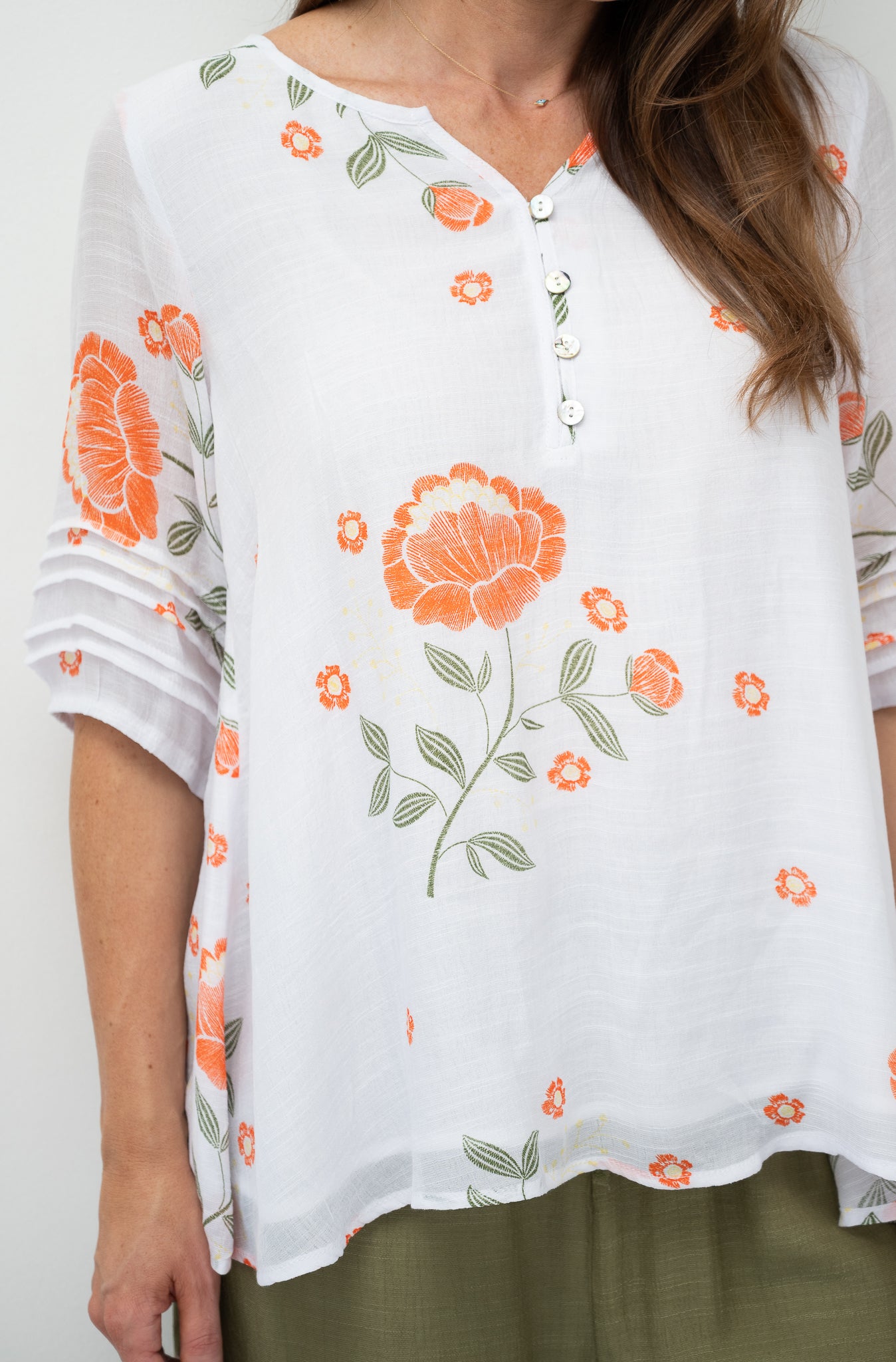 Brighton Top Tangerine