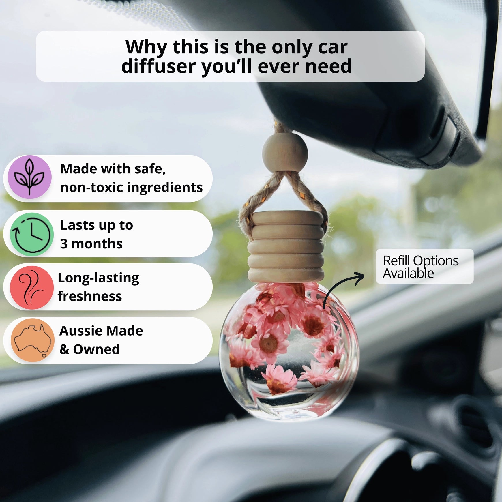 Amaree Floral Car Diffusers