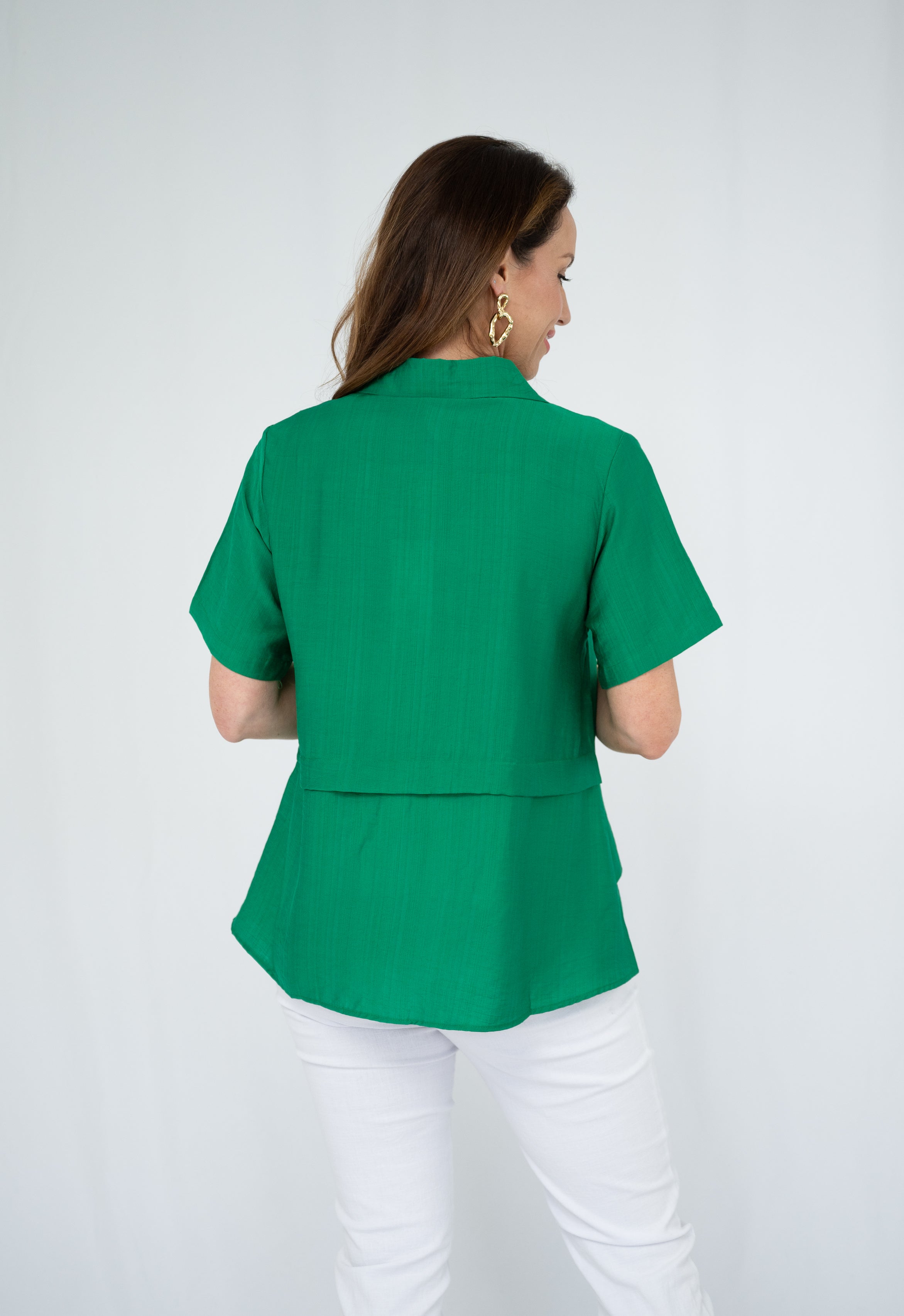 Sally Front Layer Shirt Green