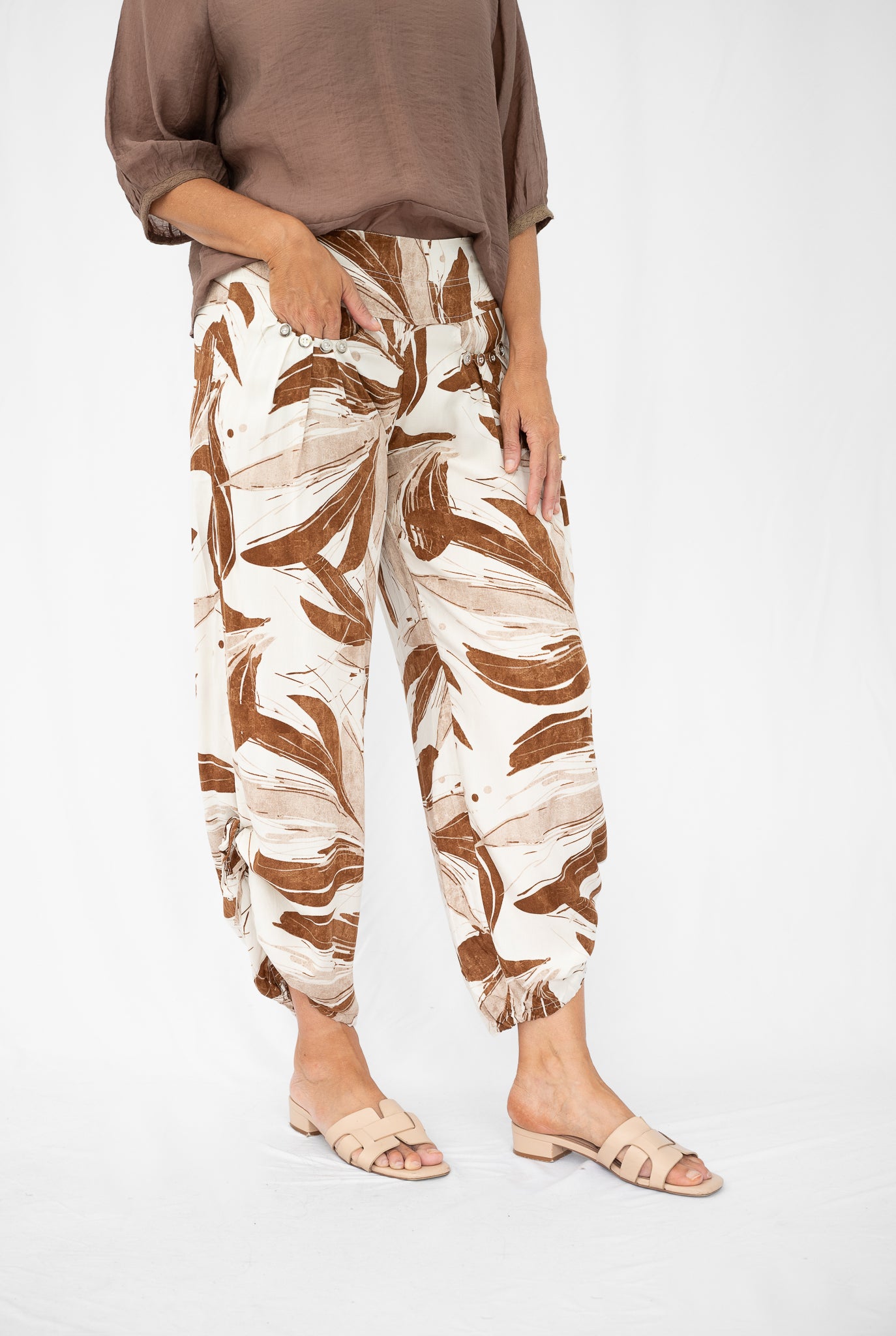 Aspen Leaves Pant Chocolate