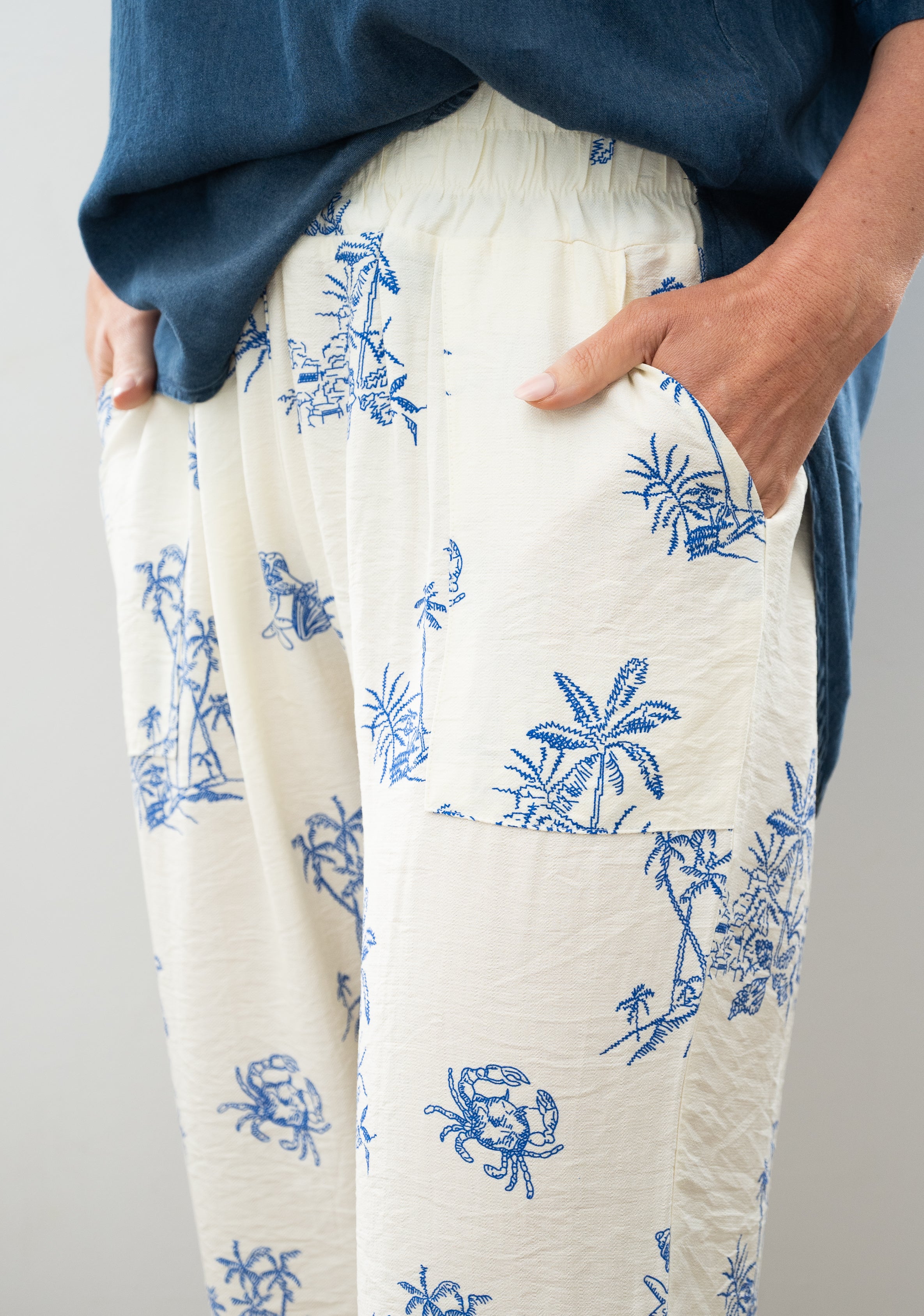 Islander Peasant Pants Blue