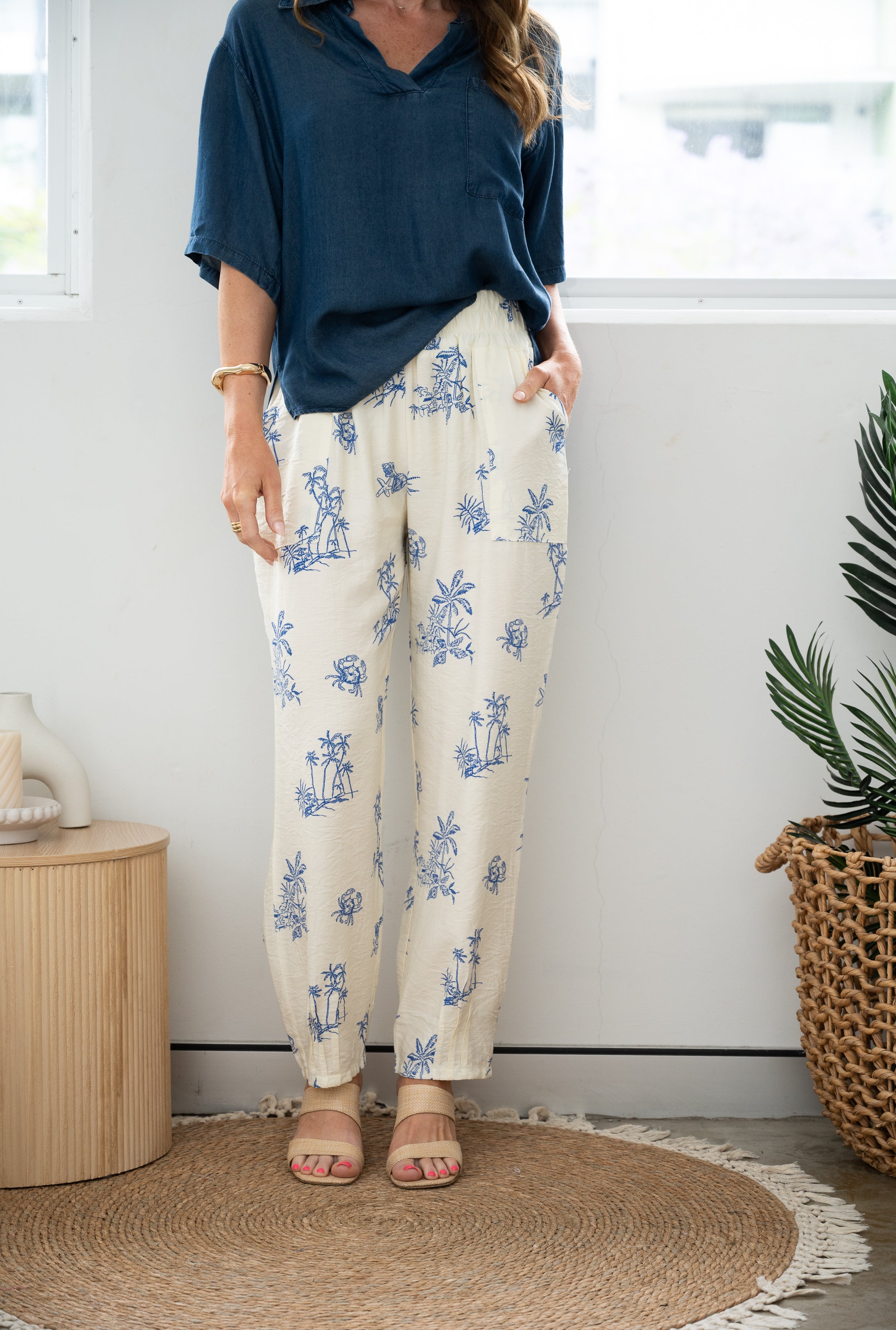 Islander Peasant Pants Blue