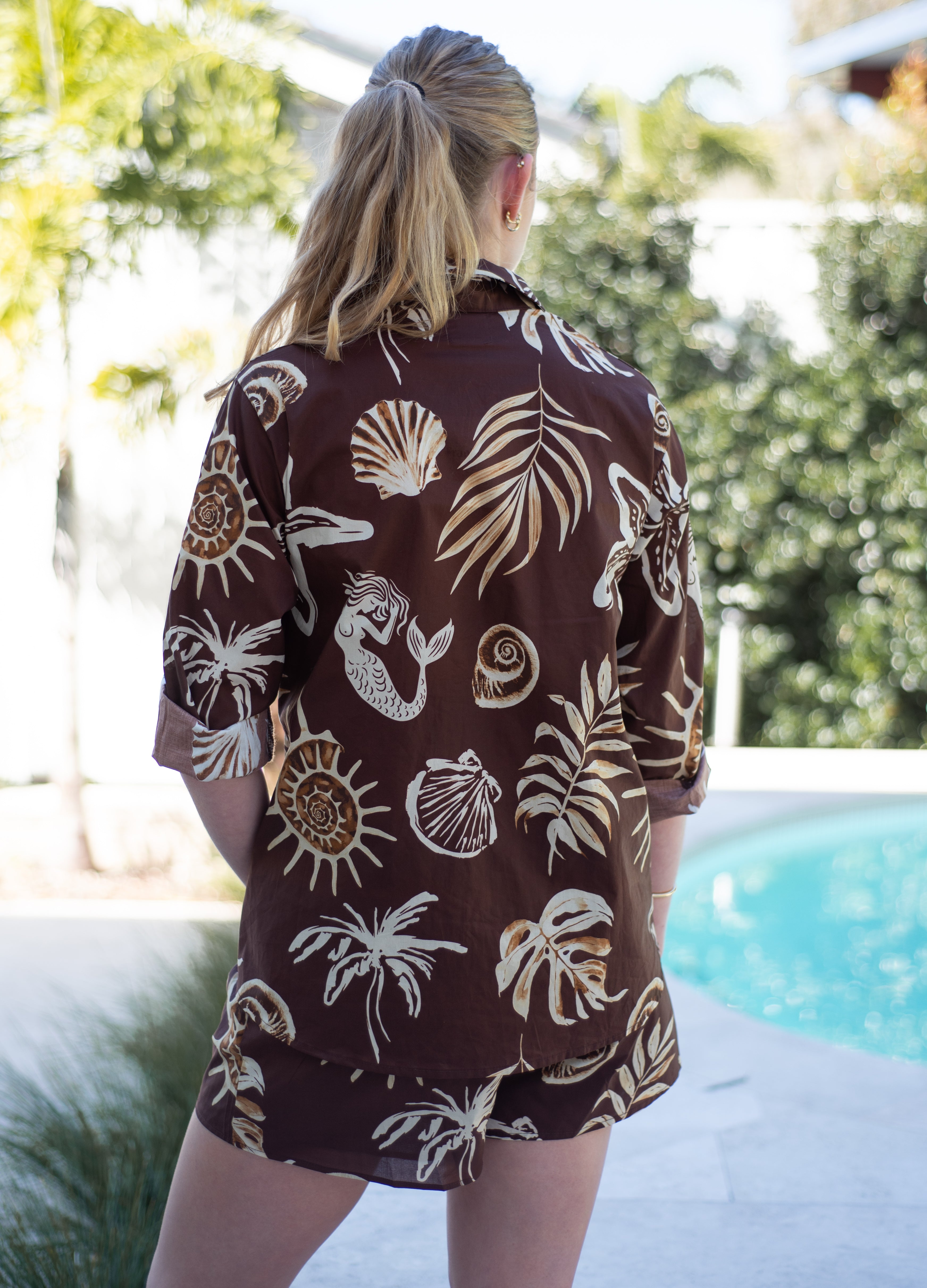 Mermaid Palm Short Set