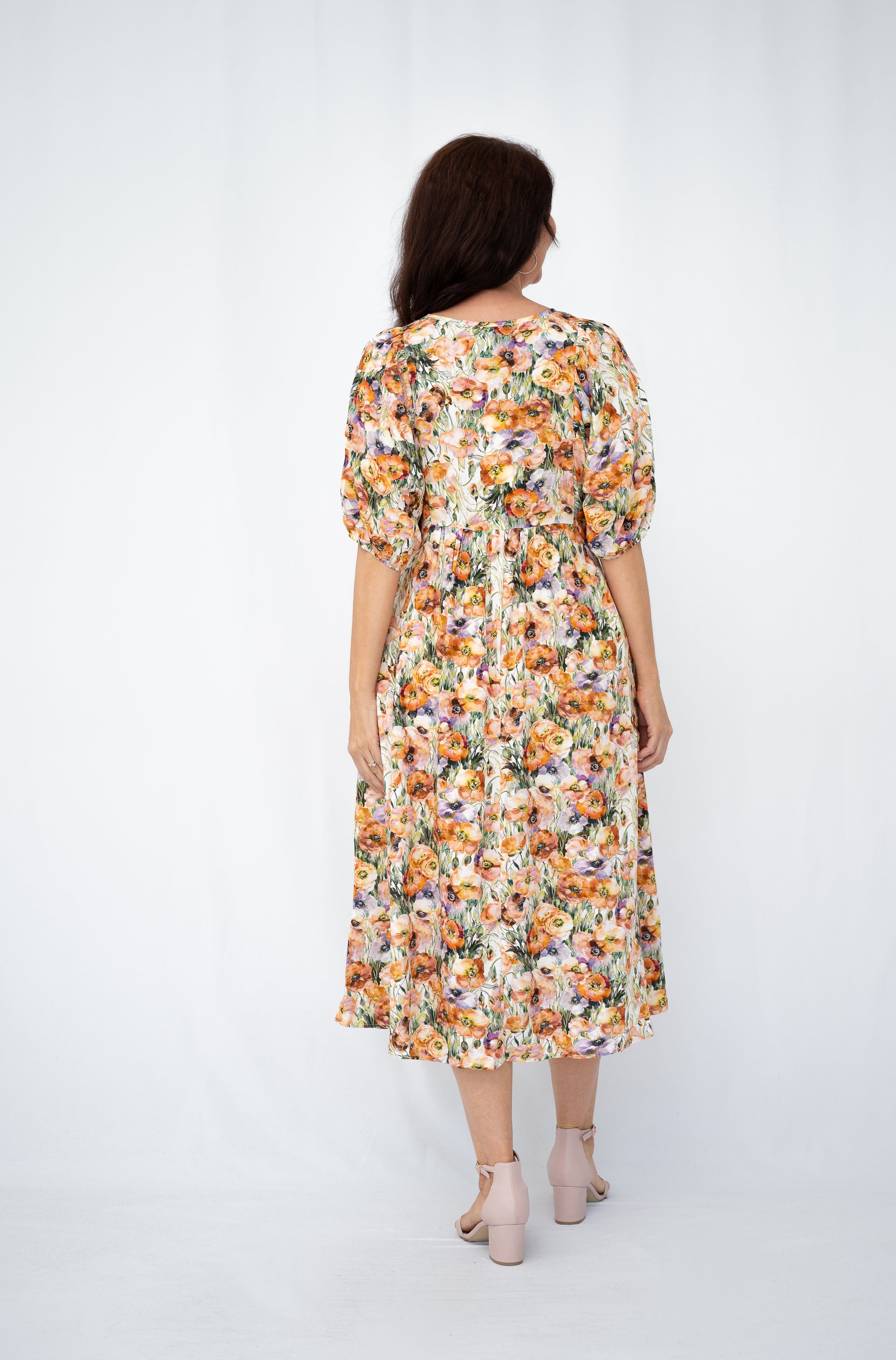 Margie Midi Dress Yellow