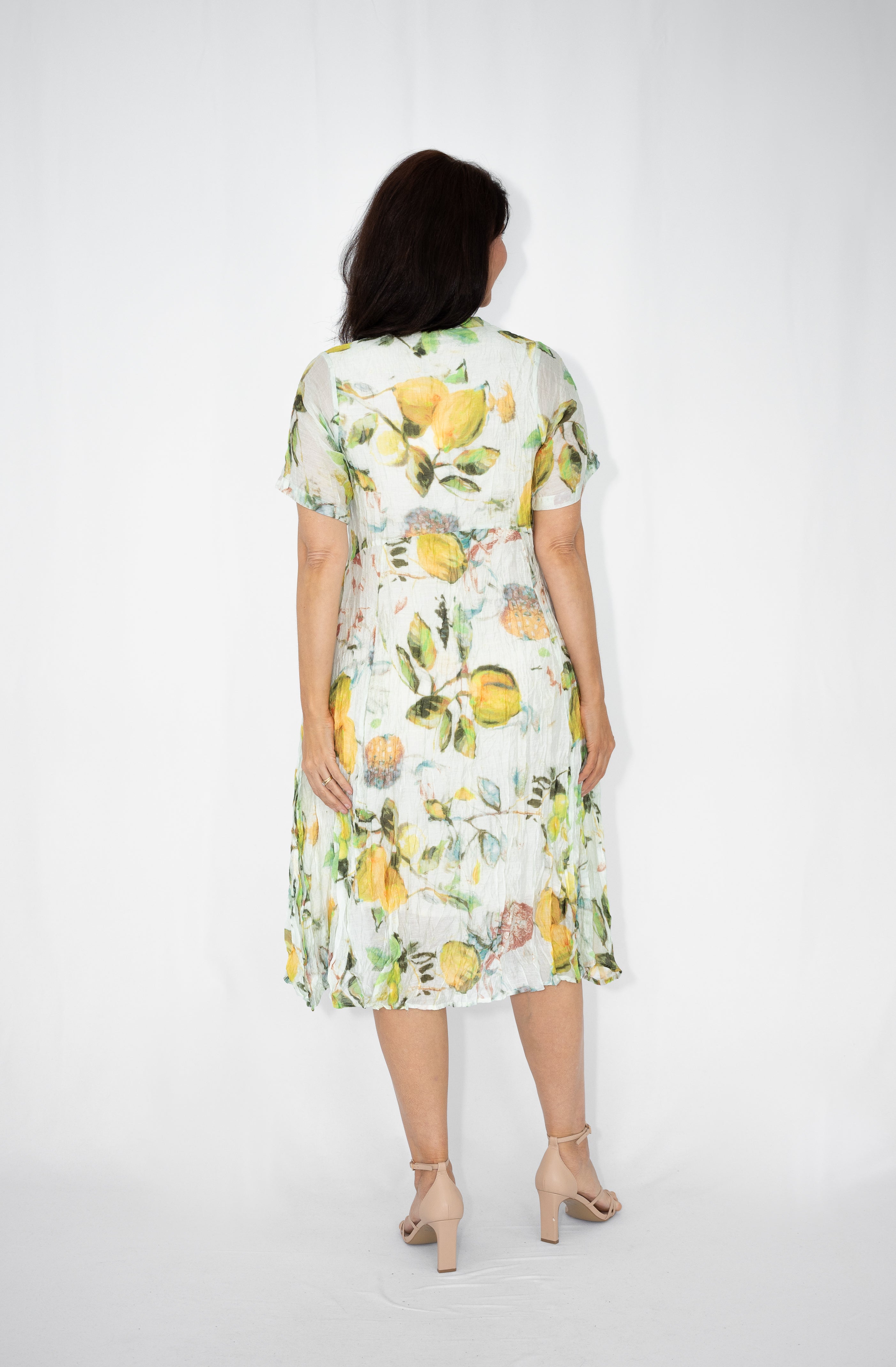 Citrus Glow Midi Dress