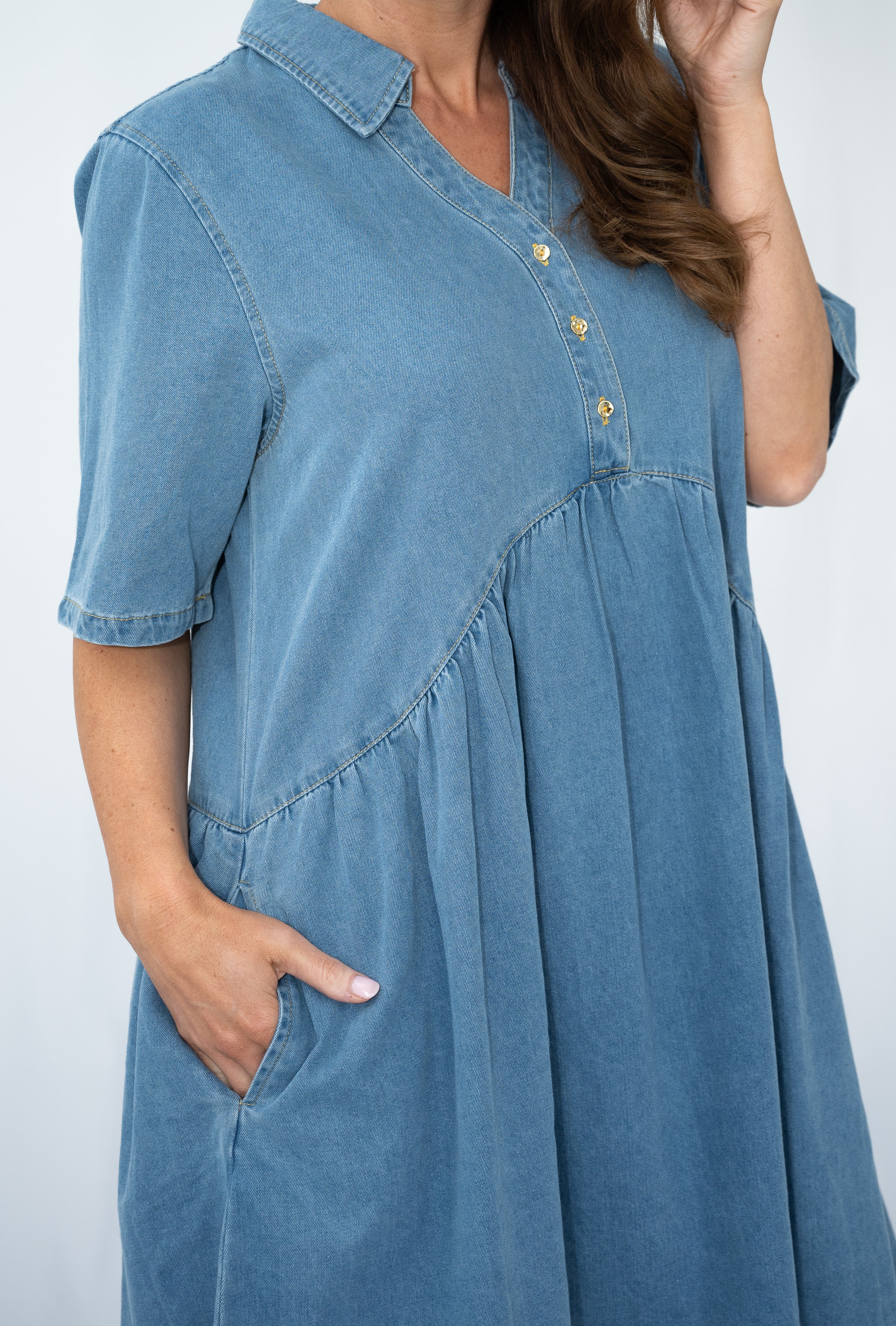 Farrah Denim Dress