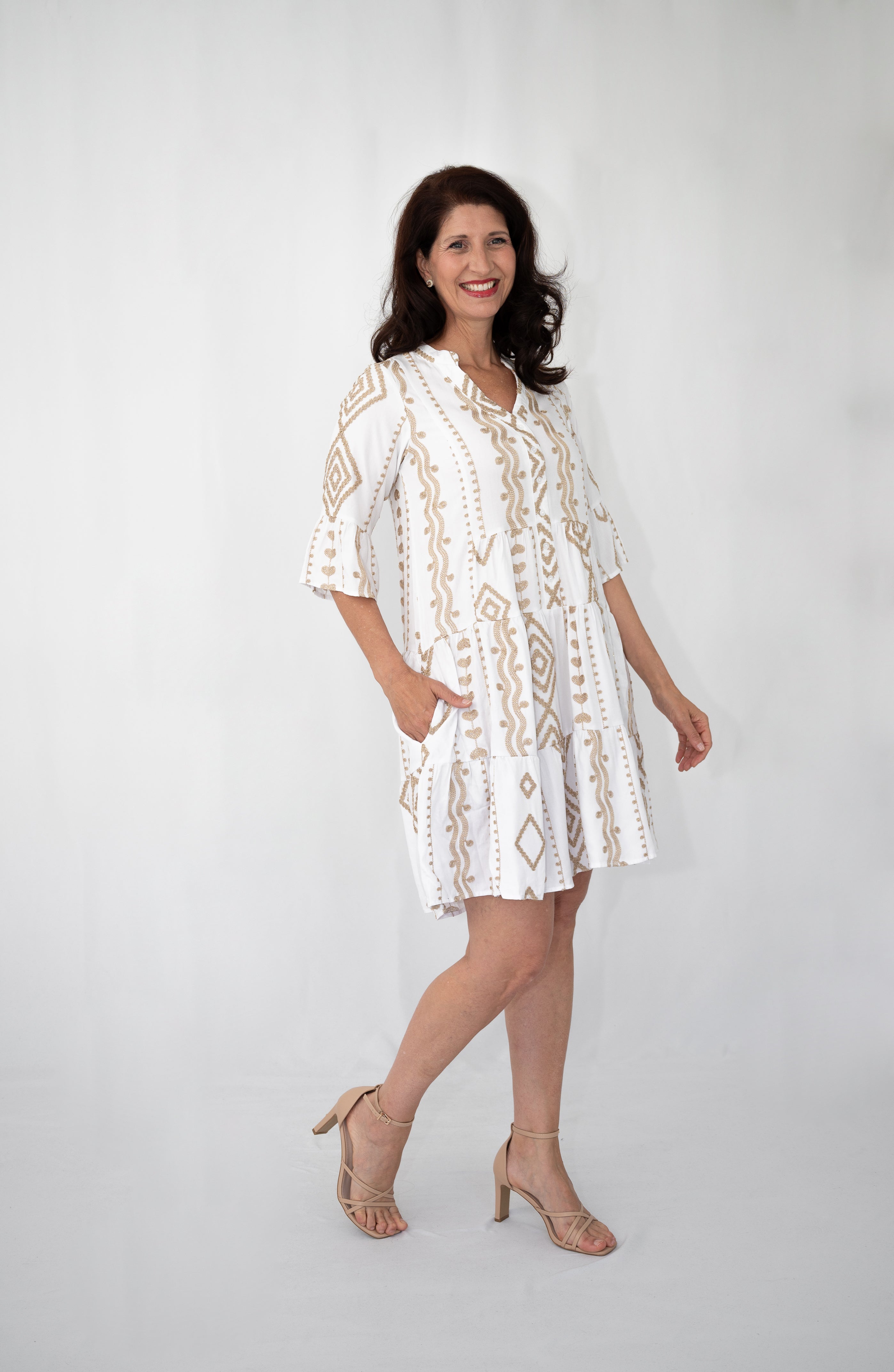 Janna Tiered Short Dress