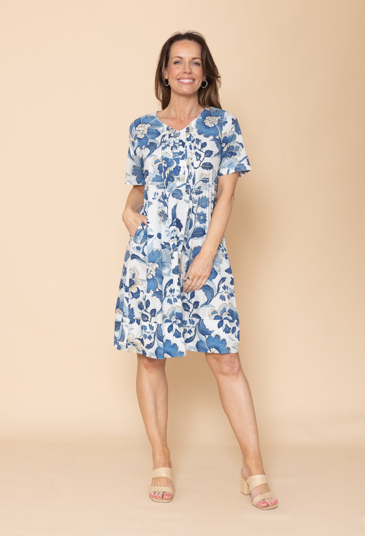 Gina Pleated Dress