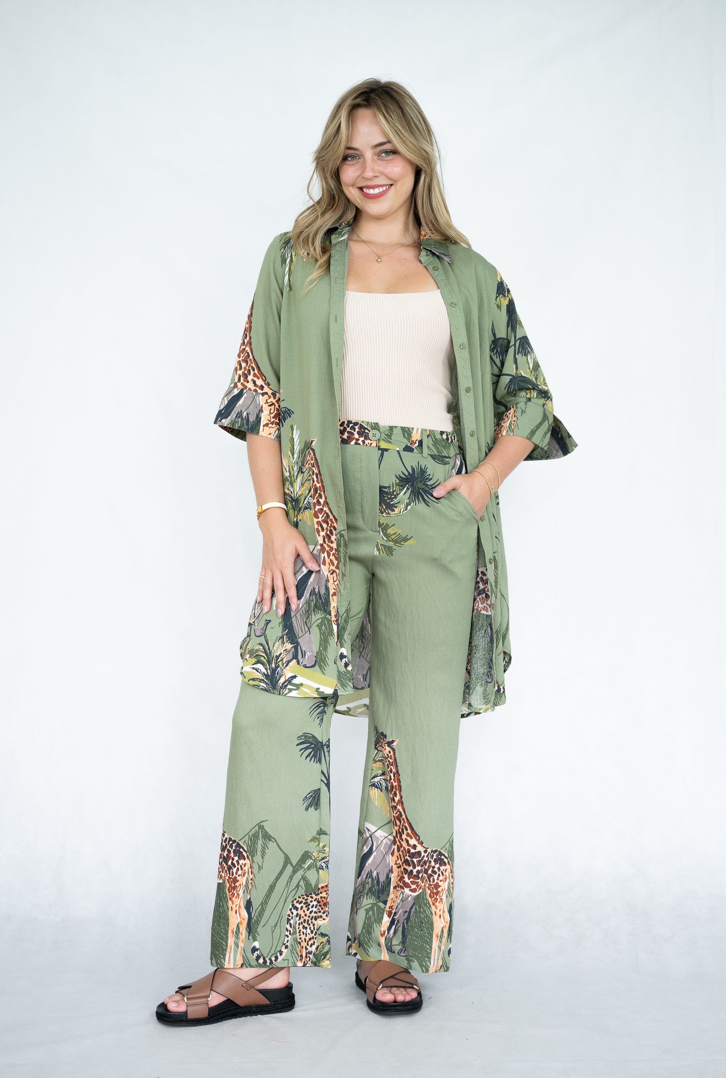 Jirafa Pant Khaki