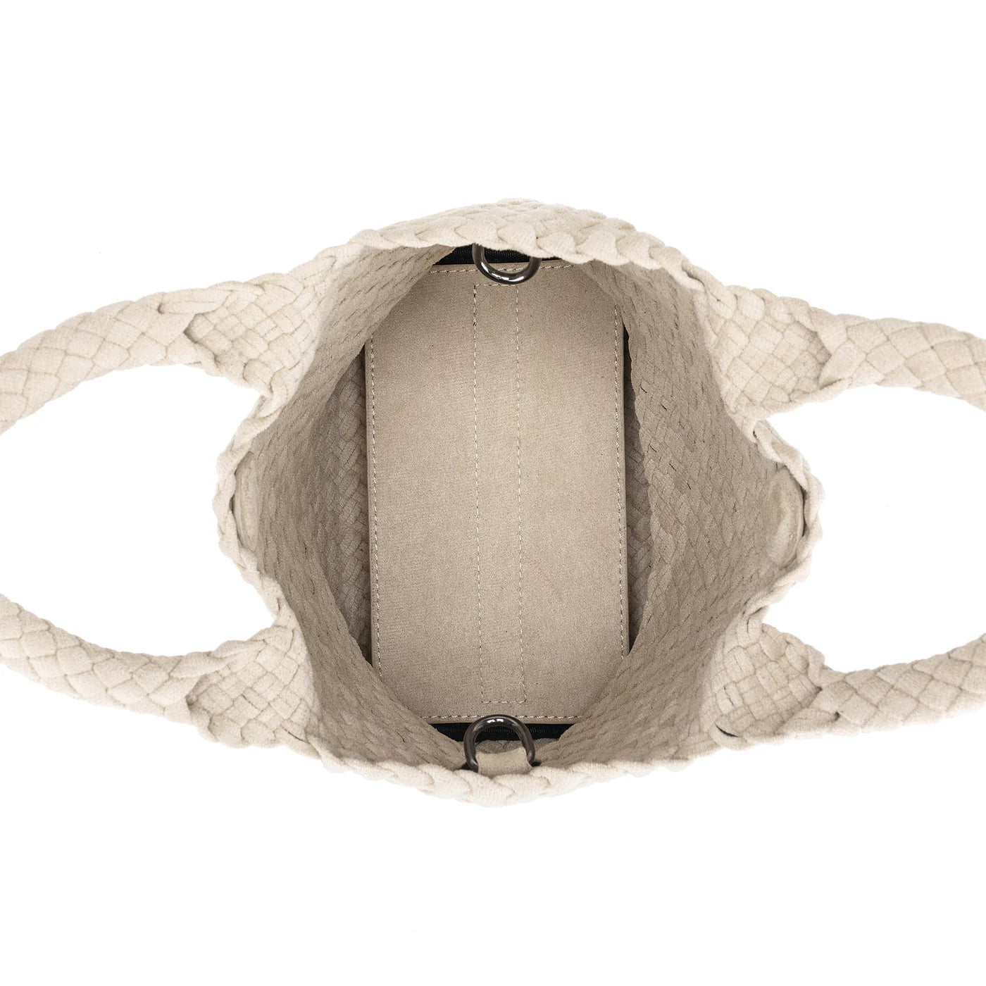 Cherie Creme 2 Piece Suede Mini Handbag