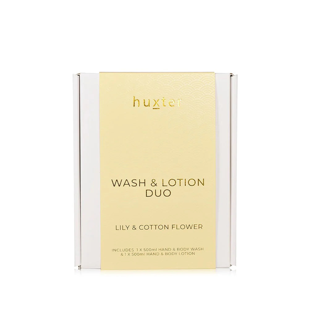 Wash & Lotion Duo - Yellow - Lily & Cotton Flower