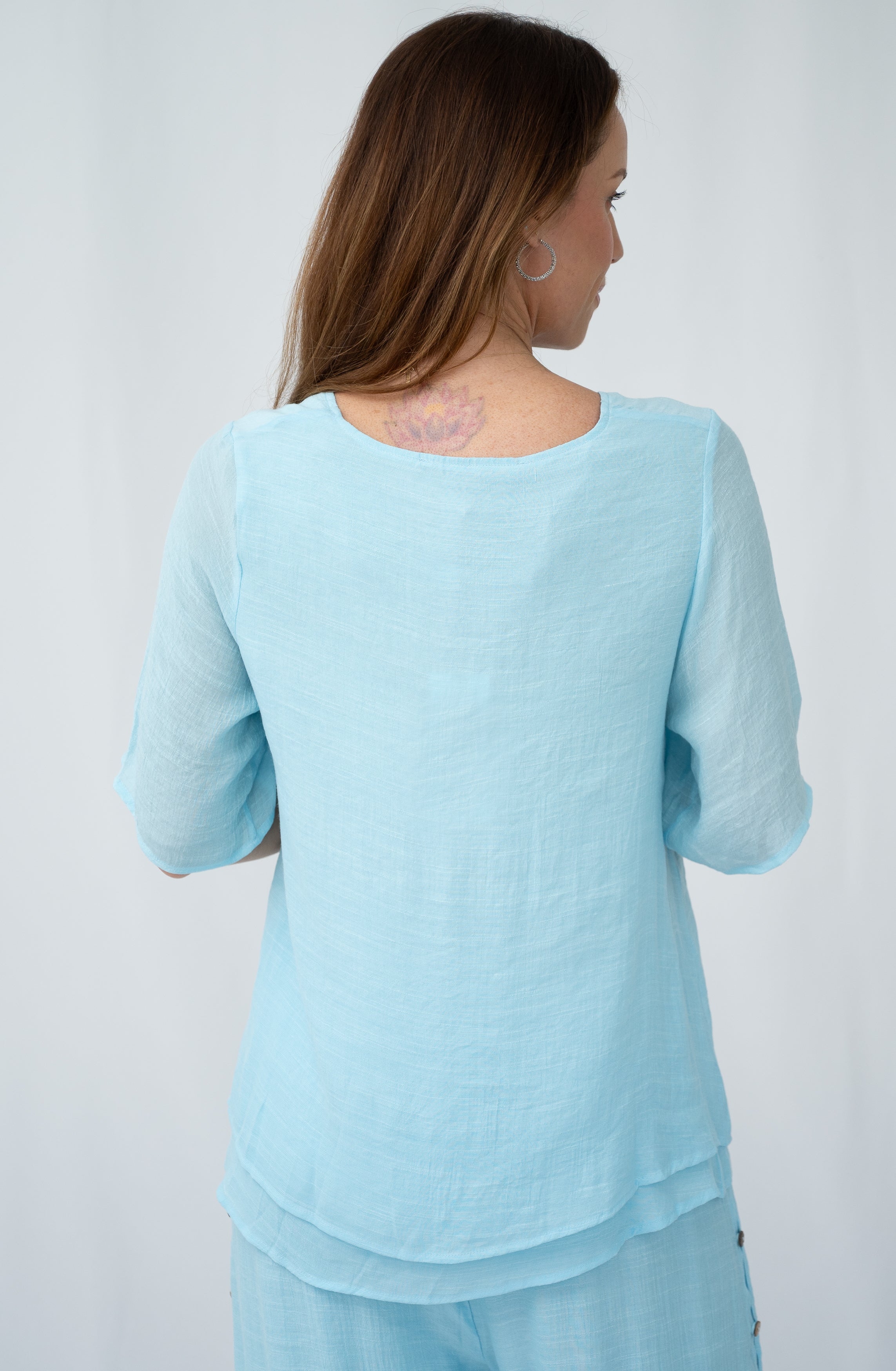 Annie Layered Top Blue
