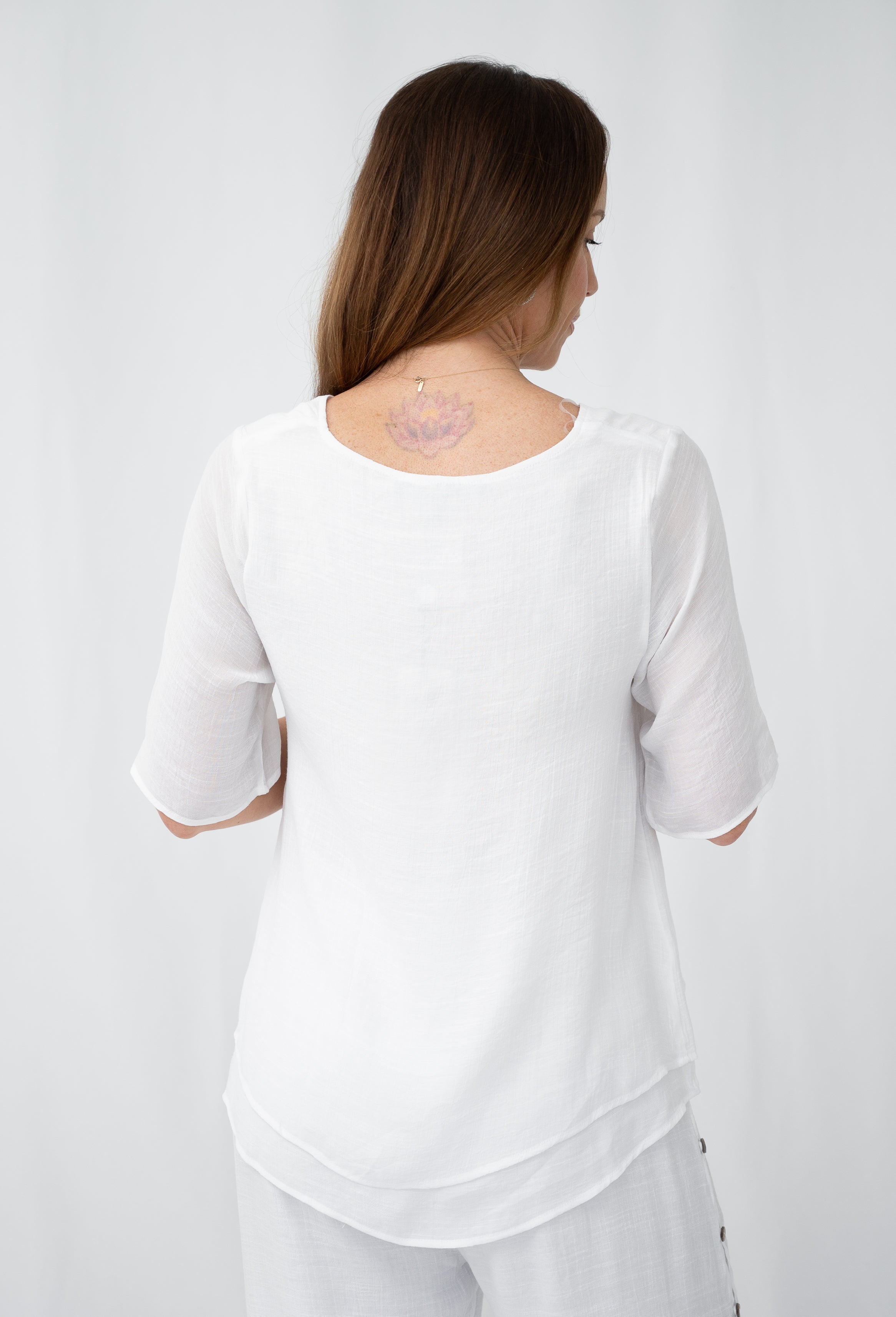 Annie Layered Top White