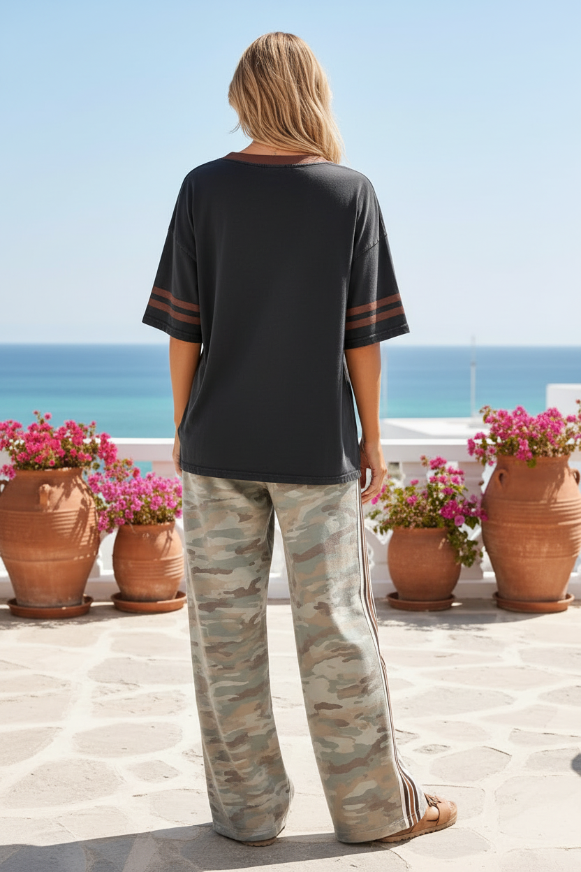 For the Love of Vino Tee Acid Black