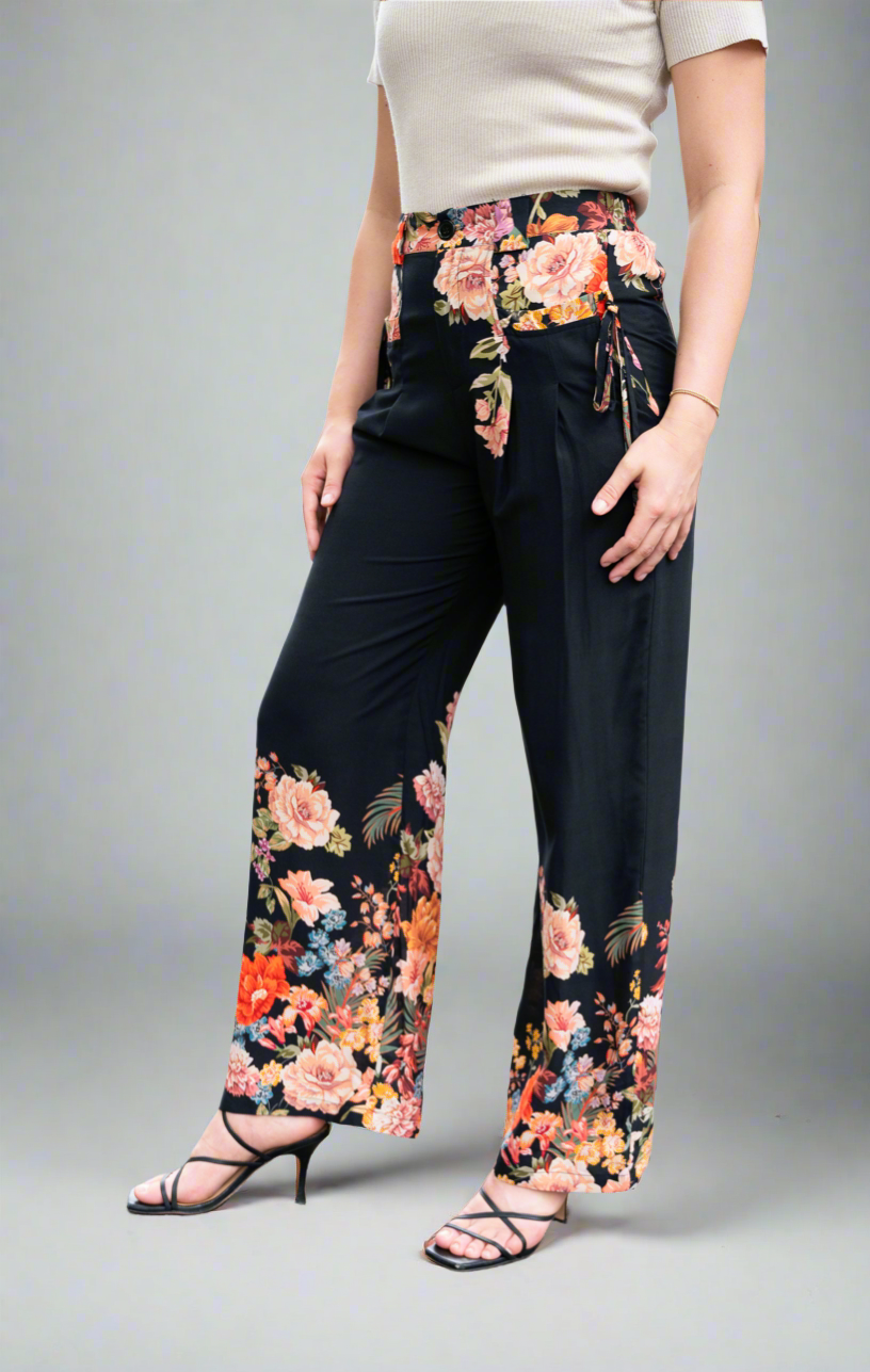 Flower Border Pant