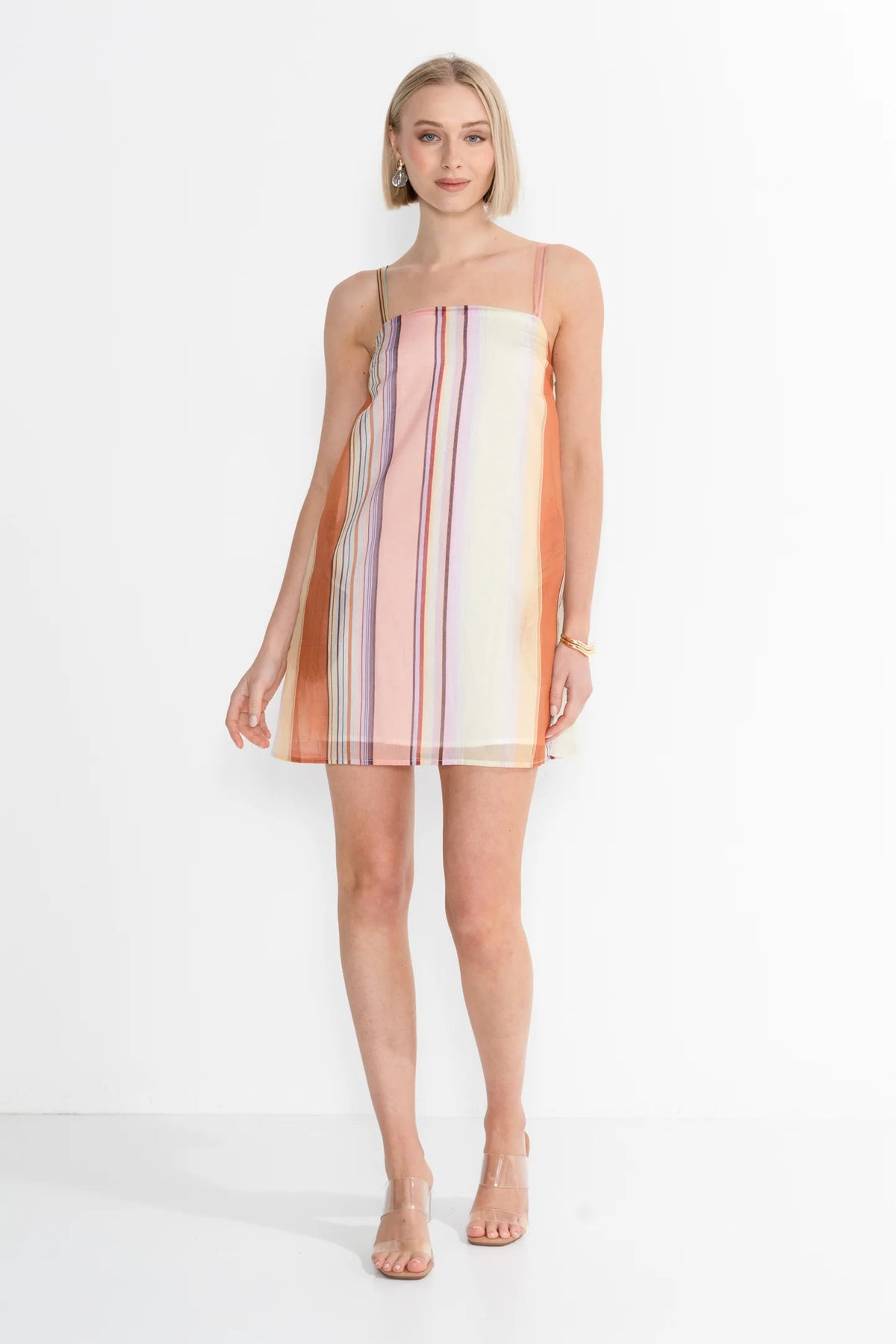 Sorbet Stripe Mini Dress