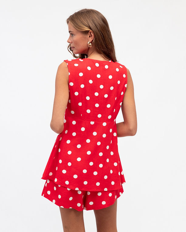 Clarissa Dot Short Set