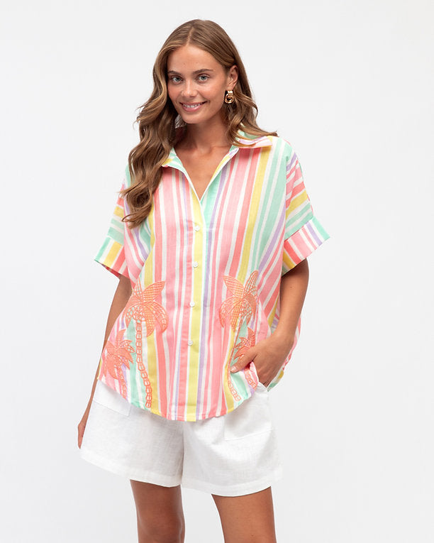 Striped Palm Shirt