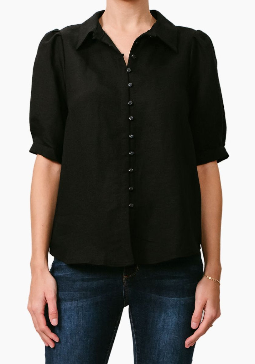 Midnight Grace Black Blouse