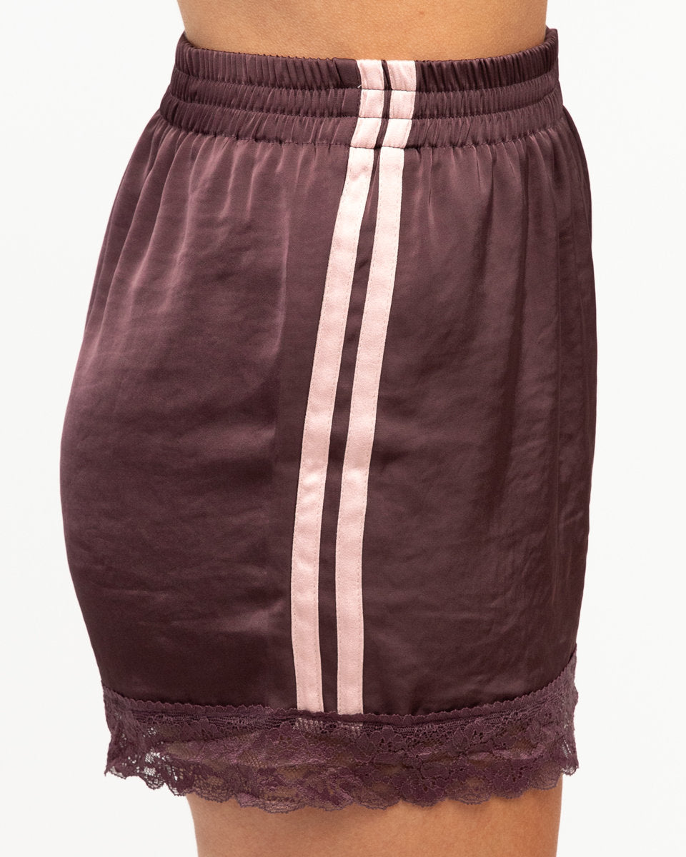 Courtside Racer Shorts Wine