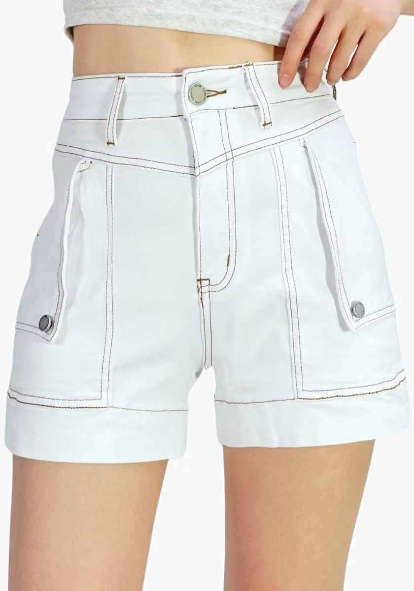Denim Flip Pocket Shorts