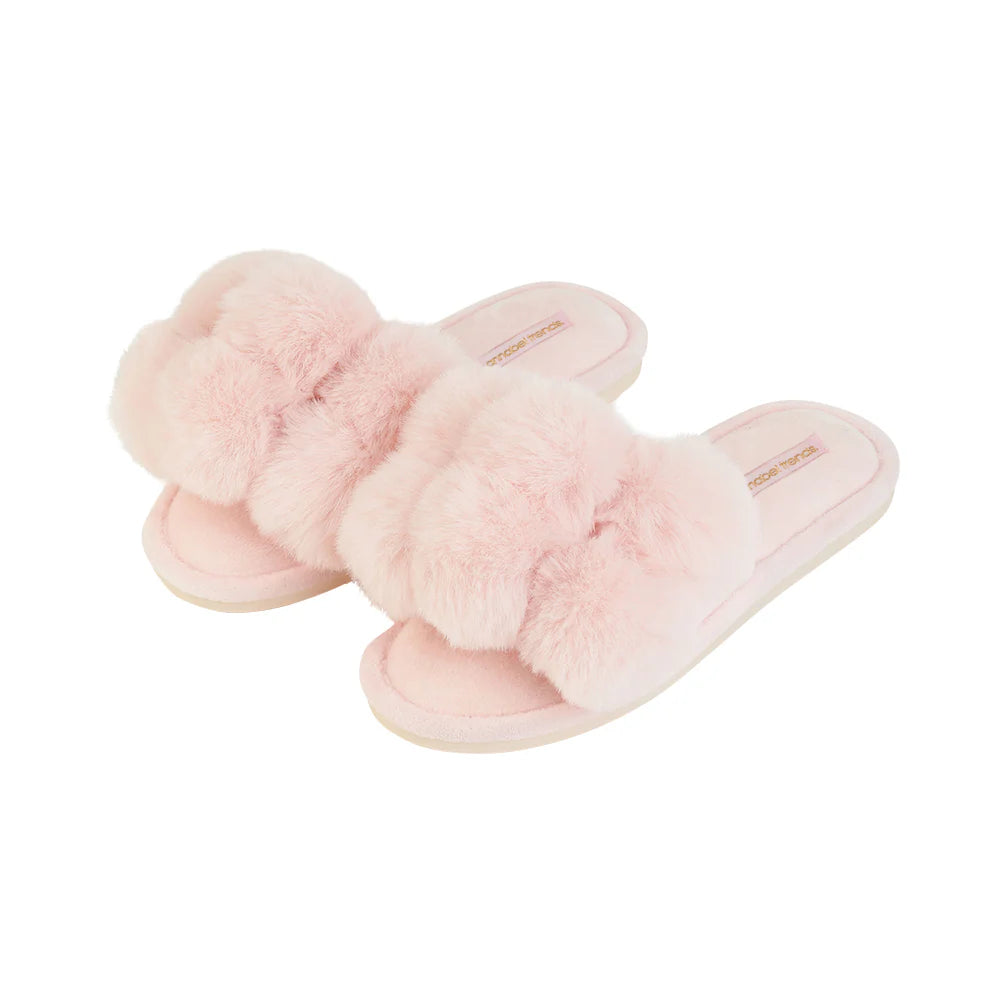 Pom Pom Slippers - Cosy Luxe