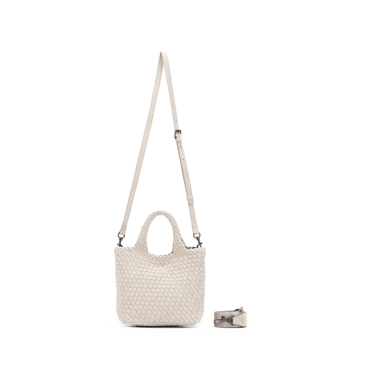 Cherie Creme 2 Piece Suede Mini Handbag