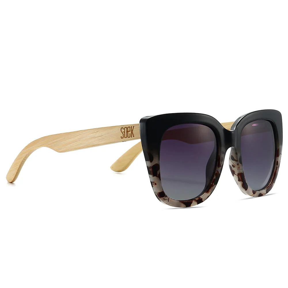 SOEK RIVIERA BLACK/IVORY SUNGLASSES