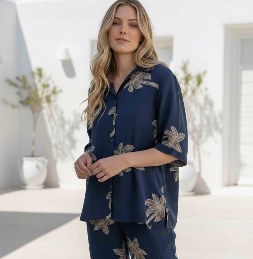 Laguna Shirt & Pant Set Black