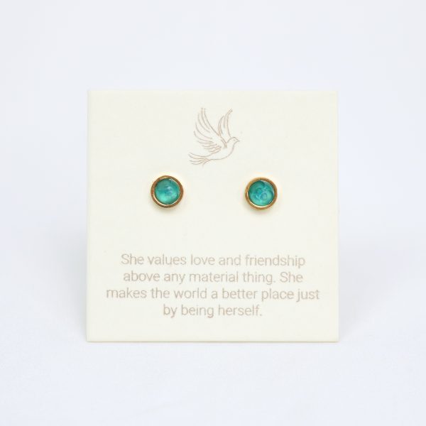 Azure Earrings in Gold