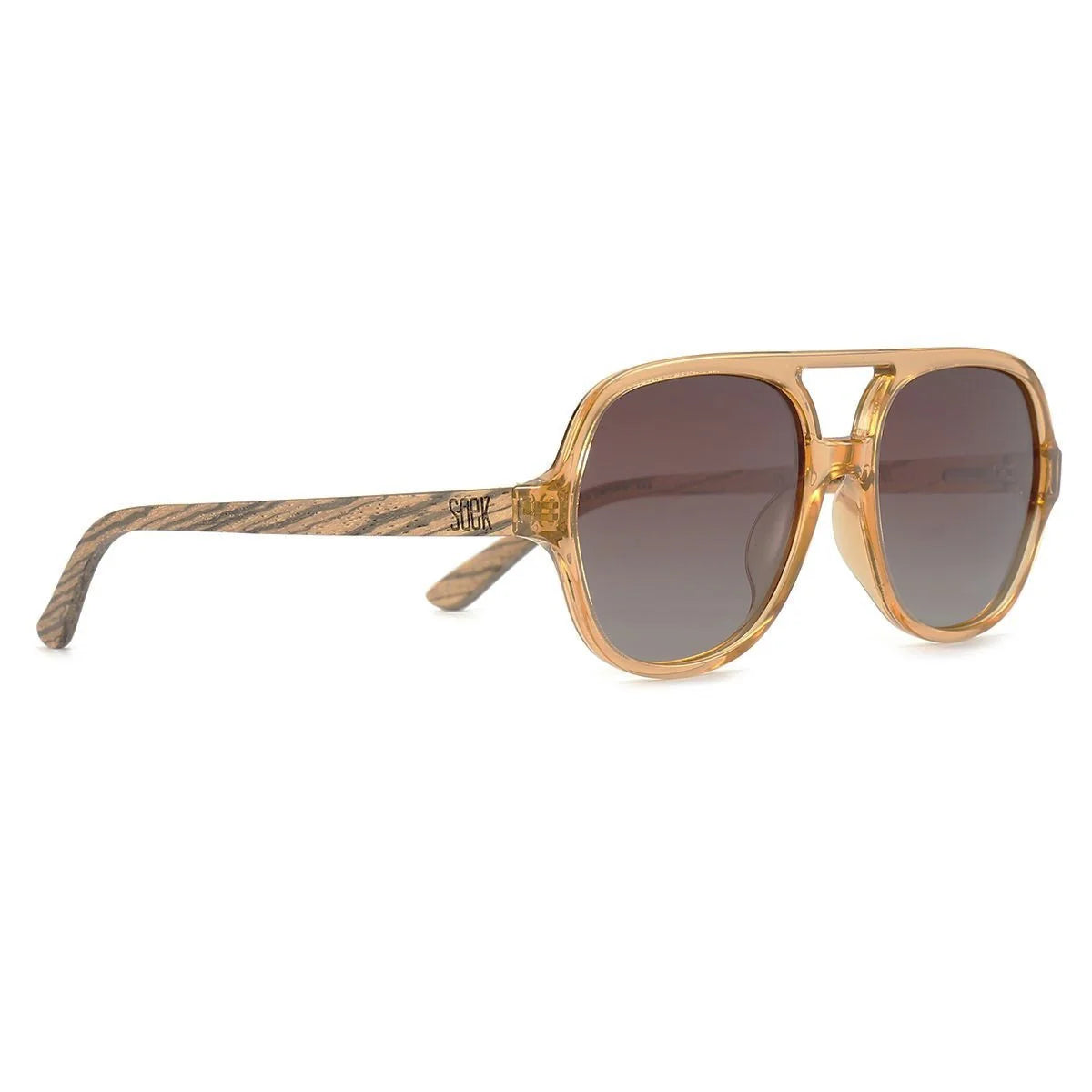 BILLY Clear Brown Sunglasses