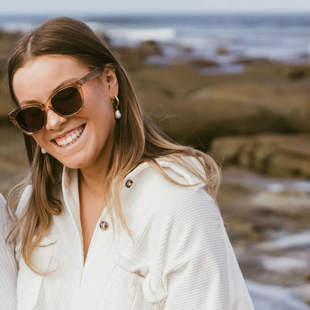 SOEK LILA GRACE CHAMPAGNE SUNGLASSES