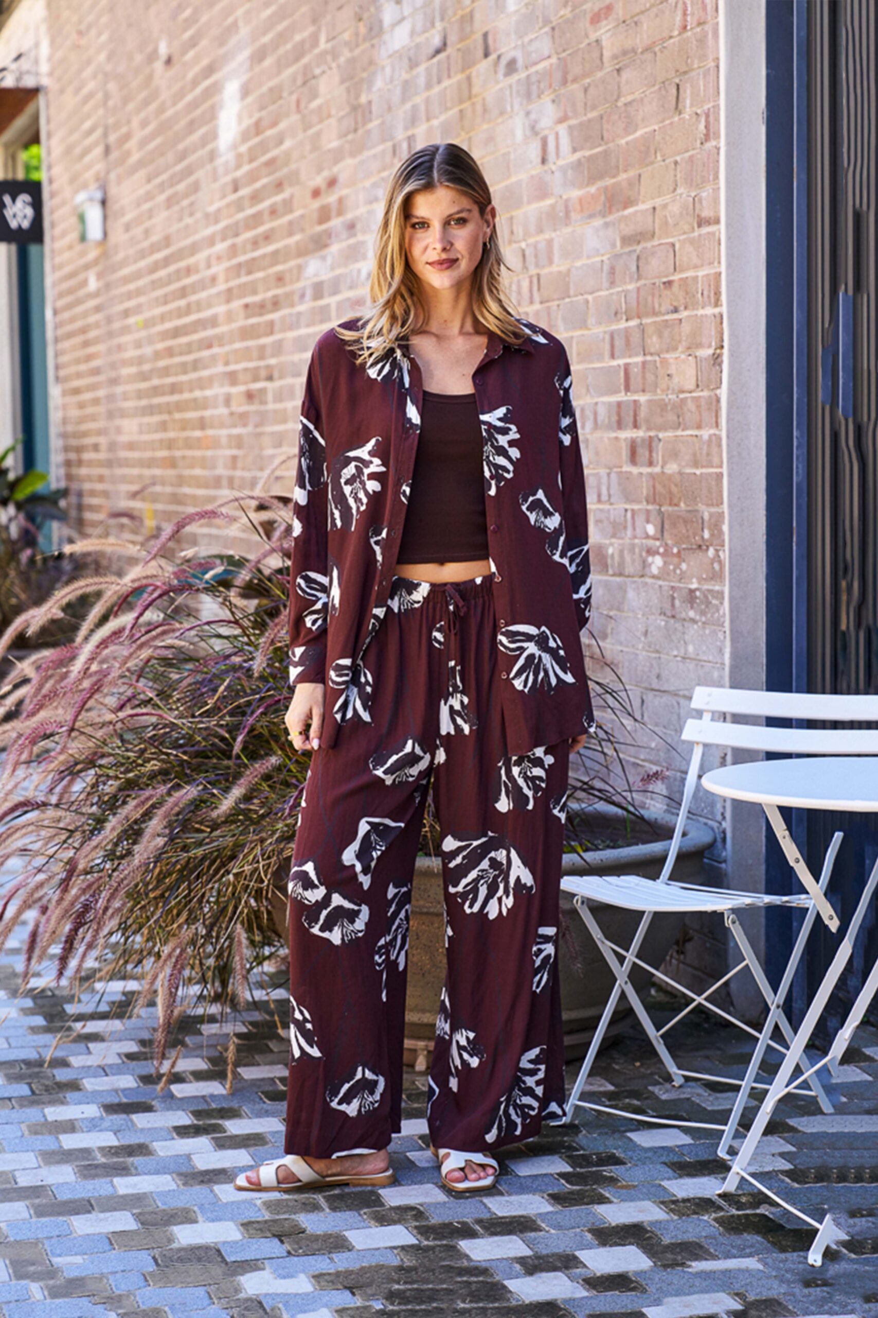 Divine Brown Floral Shirt